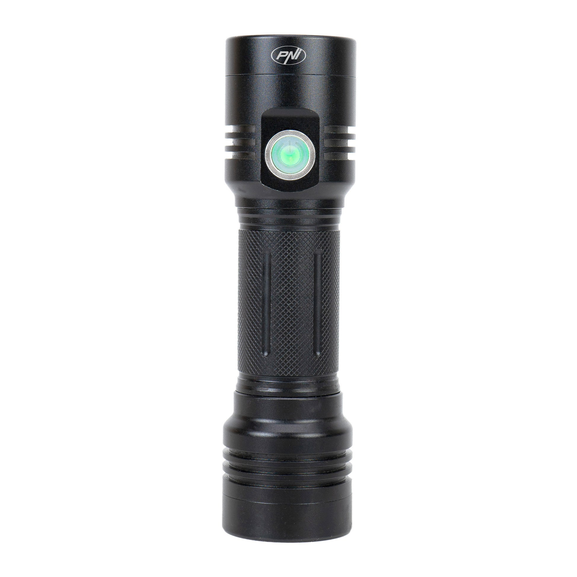 Lanterna dubla PNI Adventure F200 din aluminiu cu LED, acumulator 4000mAh si port micro USB, 3 LED-uri cu deschidere mare si unul cu focus, ambele au 3 niveluri de putere