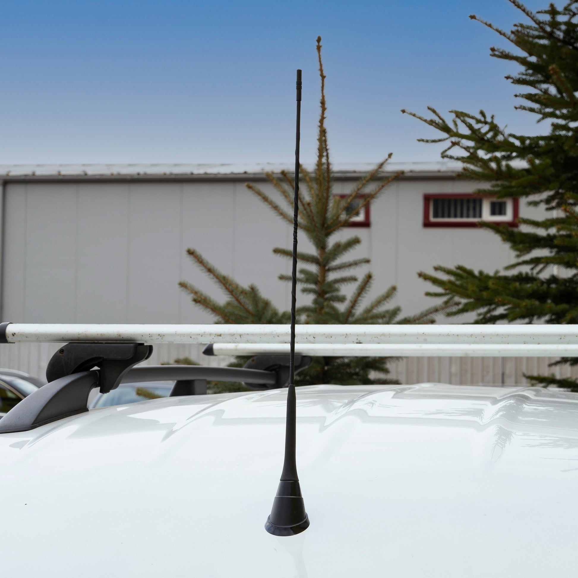 Antena CB PNI Duplex 2000 CB-FM, 26-28MHz (CB), 87-108MHz (FM), cablu CB si cablu FM 5 metri, fibra de sticla, lungime 490 mm