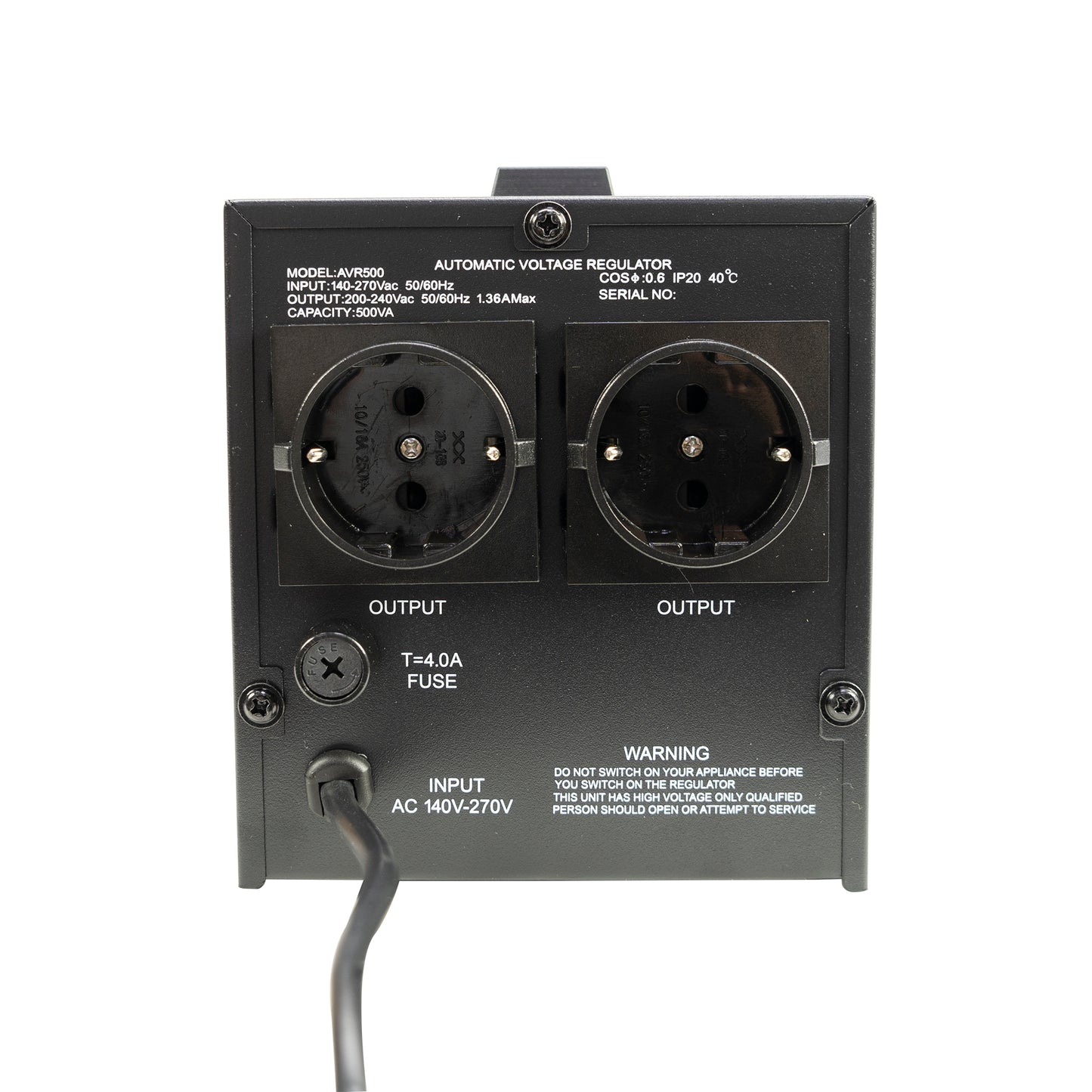 Stabilizator de tensiune cu releu PNI AVR M500VA, 1.4A, 300W, 500VA