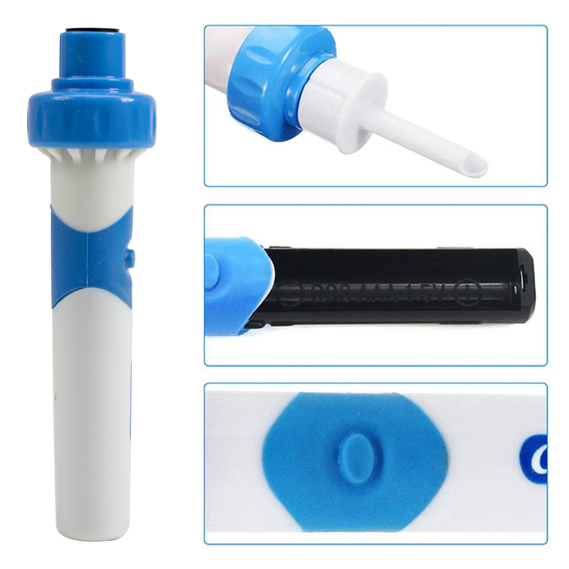 Aspirator pentru curatat urechile PNI V-Ear cu aspiratie si vibratie, alb