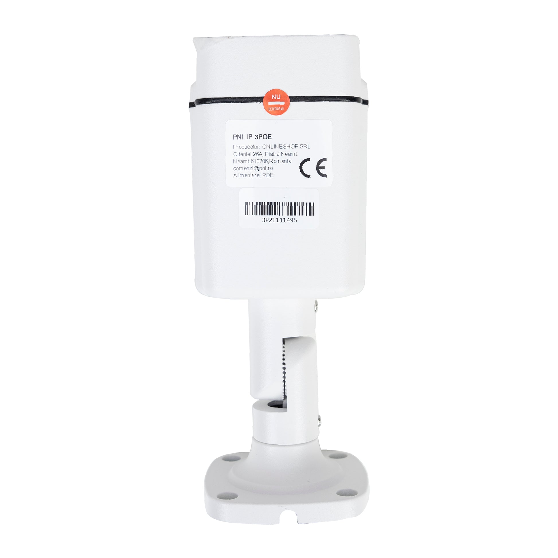 Camera supraveghere video PNI IP3POE cu IP, 3MP, de exterior IP66, microfon incorporat, compatibila cu sistemul de supraveghere POE PNI House IPMAX POE 3 si PNI House IPMAX POE 3LR