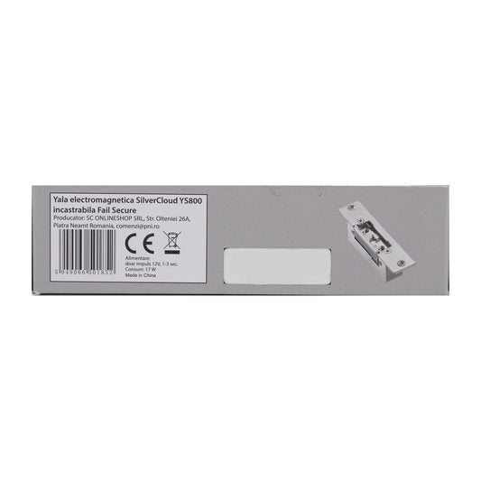 Yala electromagnetica SilverCloud YS800 incastrabila, Fail Secure NC
