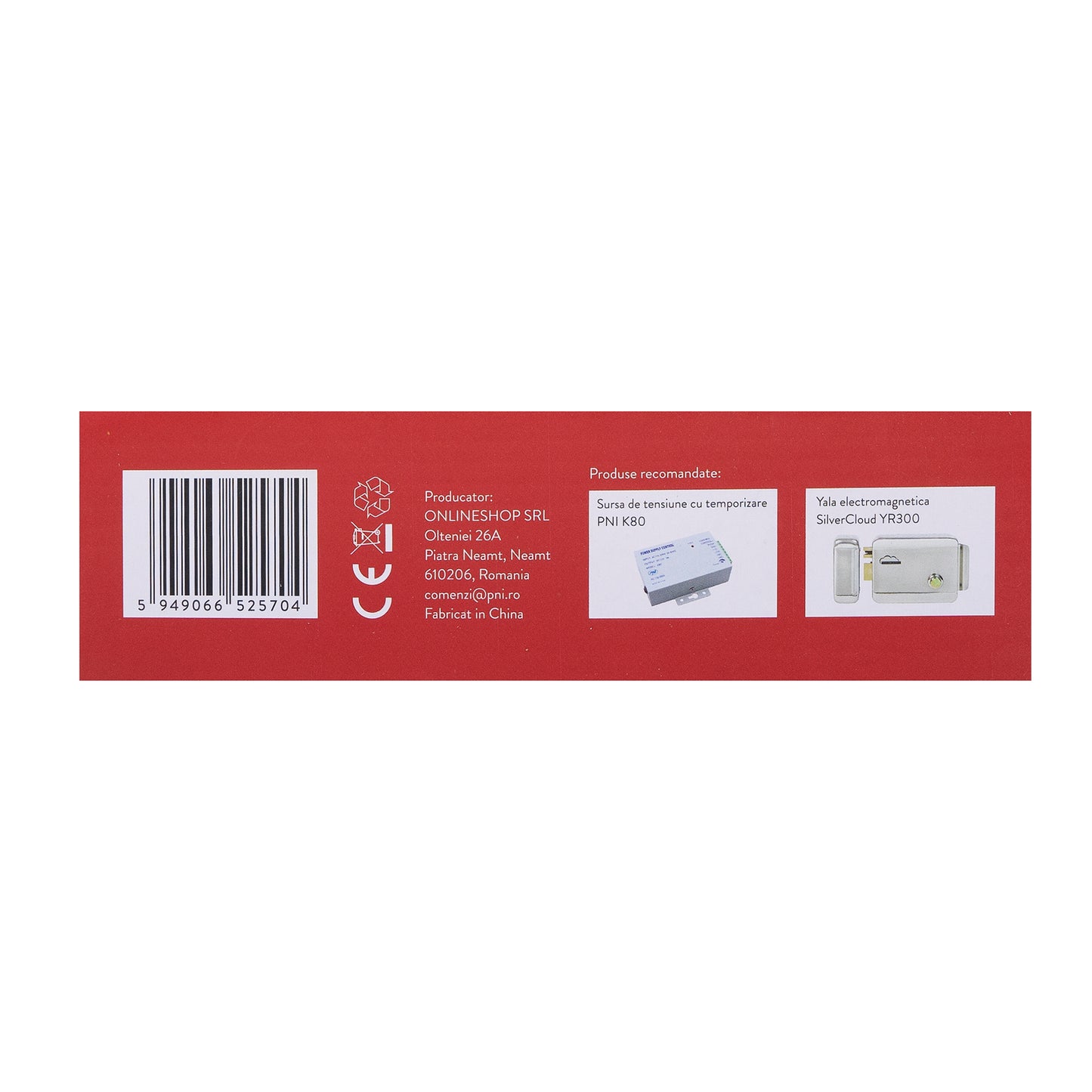 Tastatura control acces PNI DK220, stand alone, exterior si interior, IP65, cu 2 relee