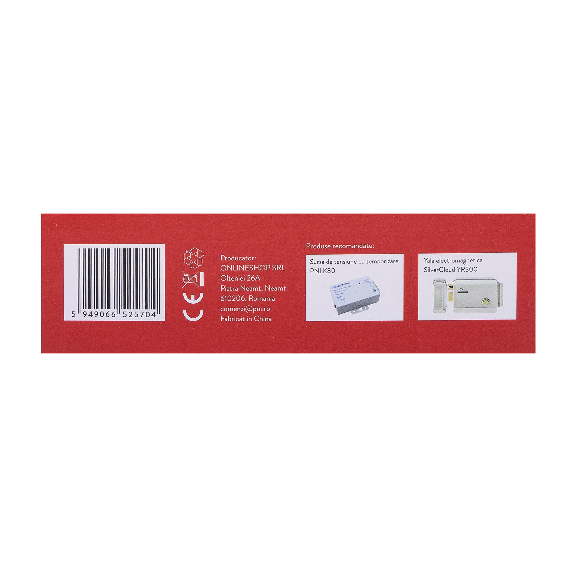 Tastatura control acces PNI DK220, stand alone, exterior si interior, IP65, cu 2 relee