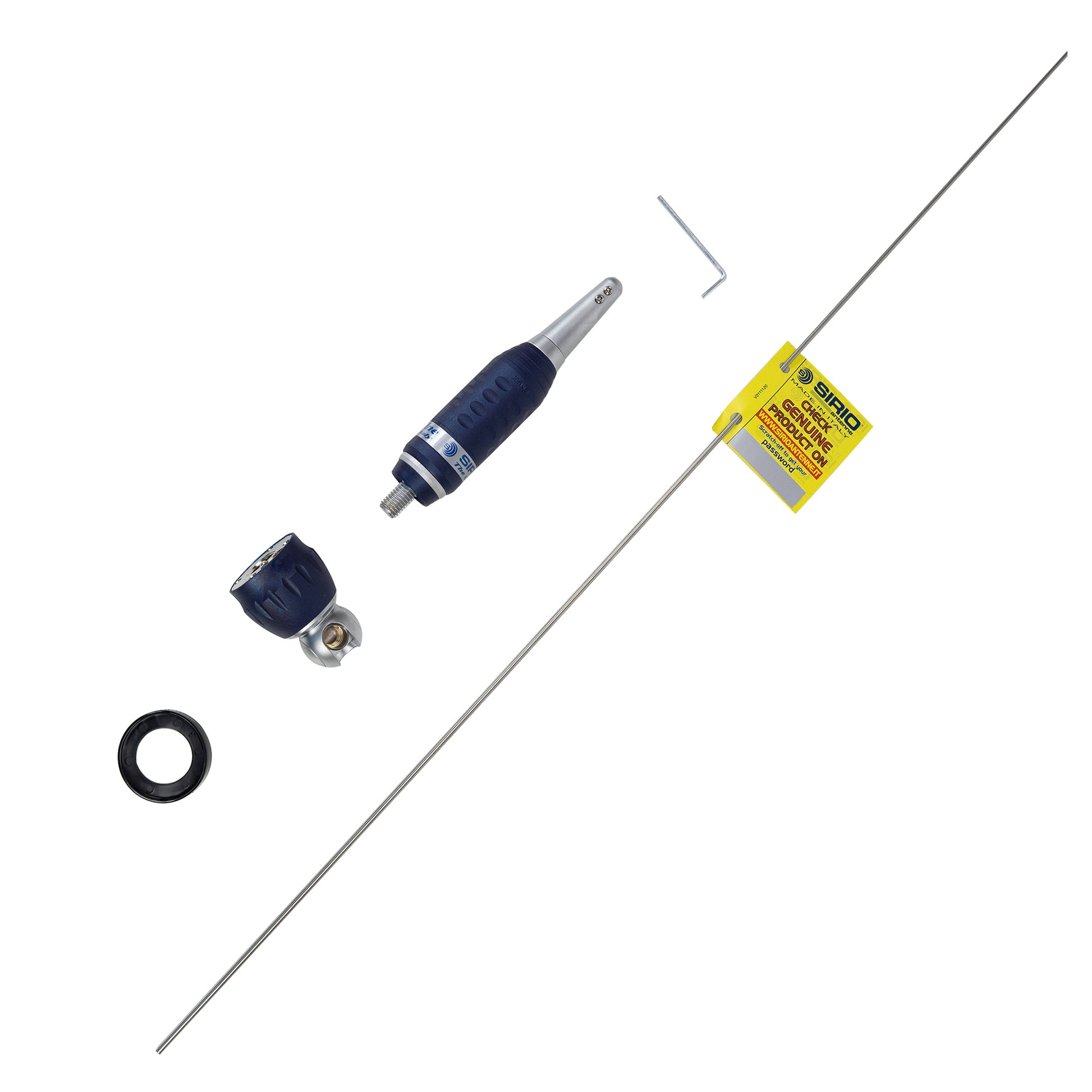 Antena CB Sirio Turbo 3000PL Blue Line Cod 2202405.41 fara cablu