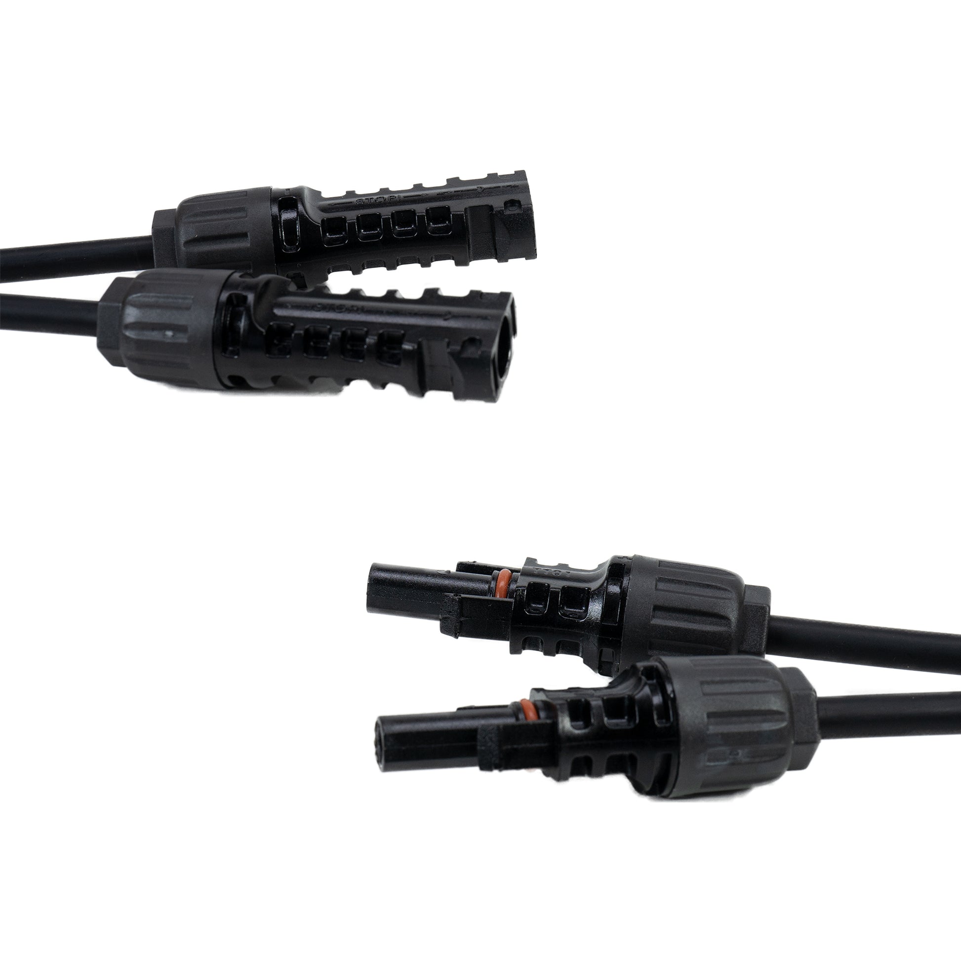 Set conectori spliter PNI MC4 Y flexibil, mama-tata pentru cablu solar 4-6 mm