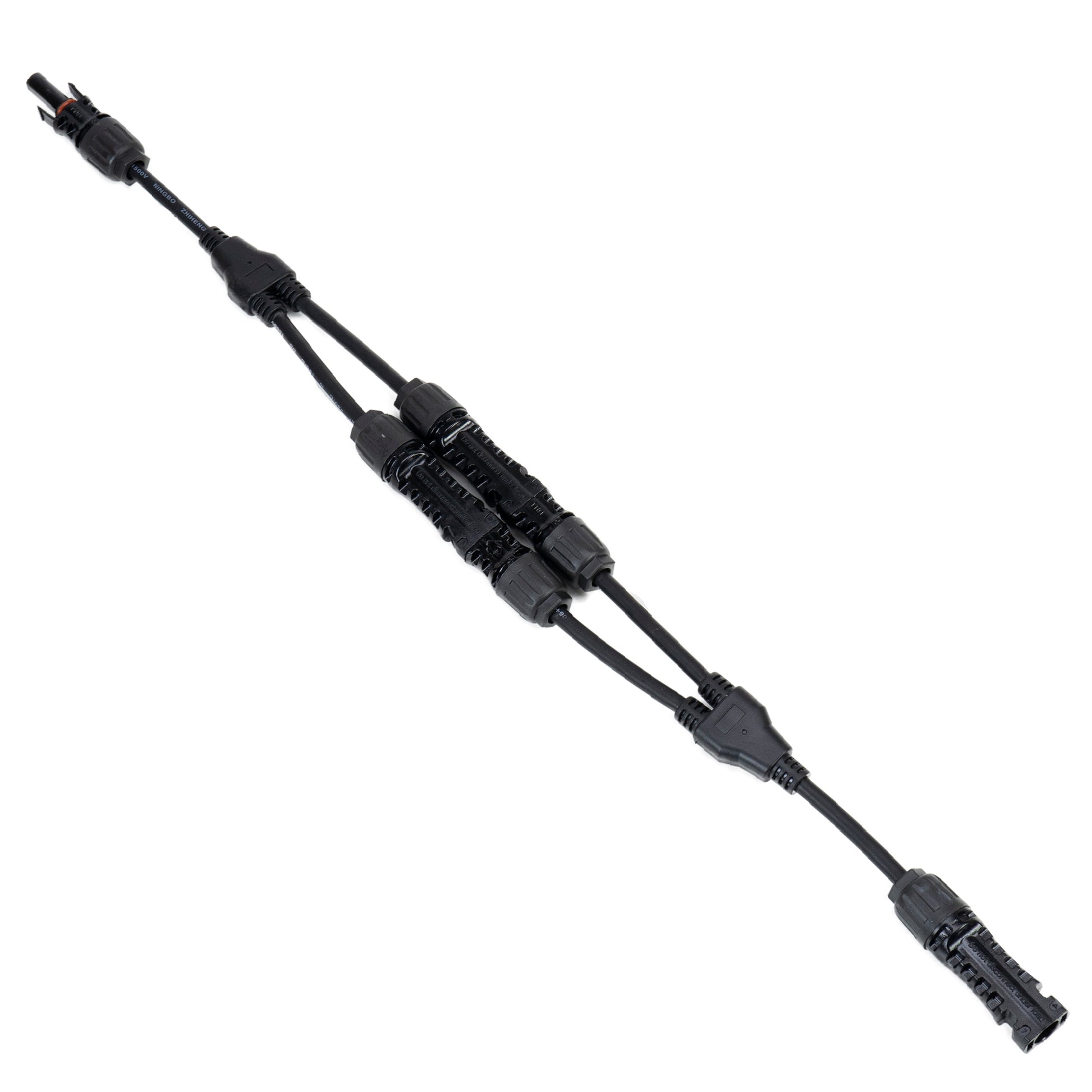 Set conectori spliter PNI MC4 Y flexibil, mama-tata pentru cablu solar 4-6 mm