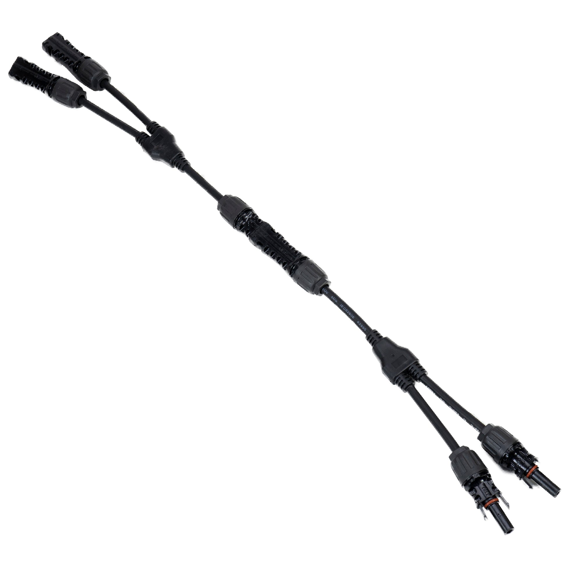 Set conectori spliter PNI MC4 Y flexibil, mama-tata pentru cablu solar 4-6 mm