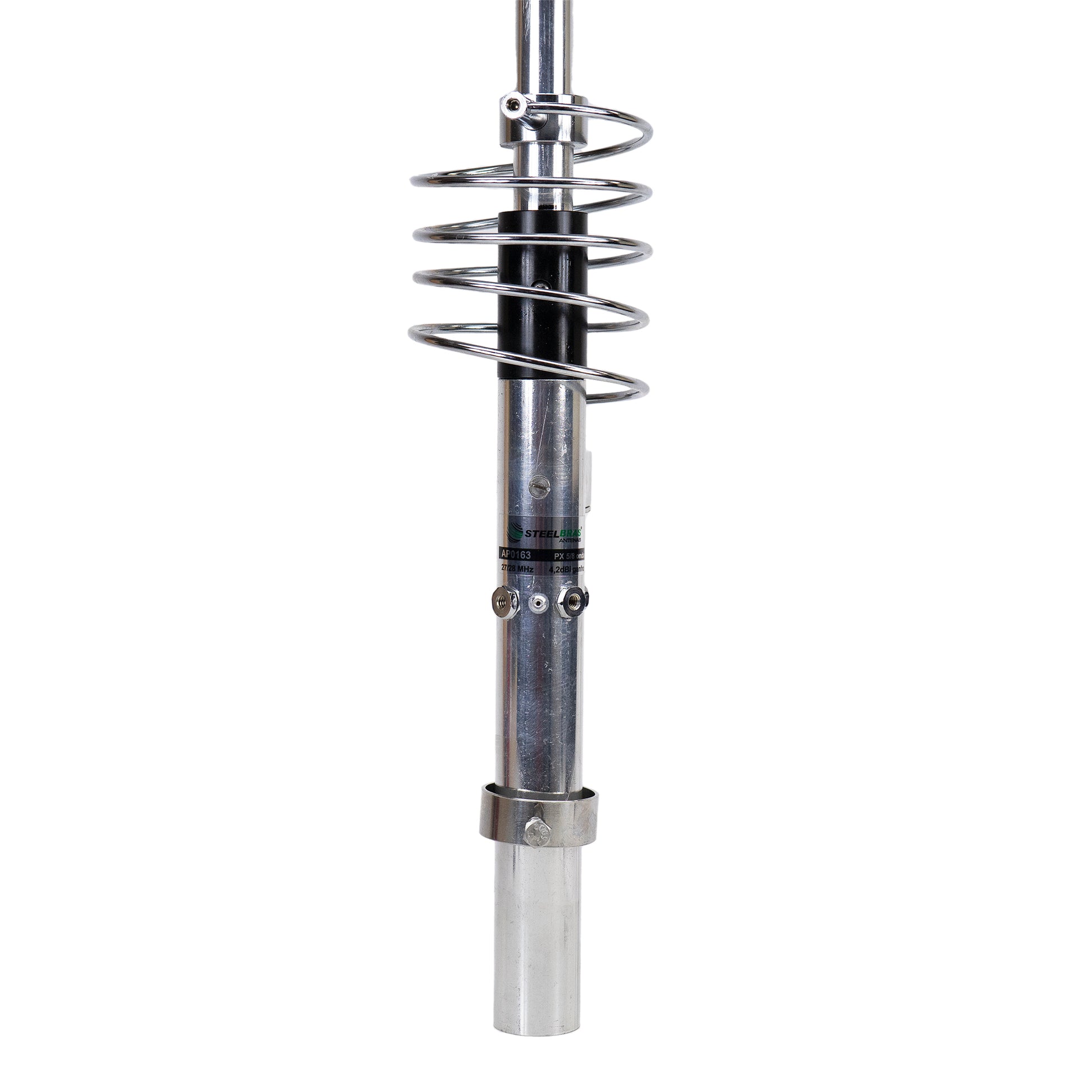 Antena CB de baza PNI Steelbras AP0163, 5/8, 26-28MHz, 500W, 5.15dBi, 689cm, rezistenta la vant 150km/h, pentru cladiri