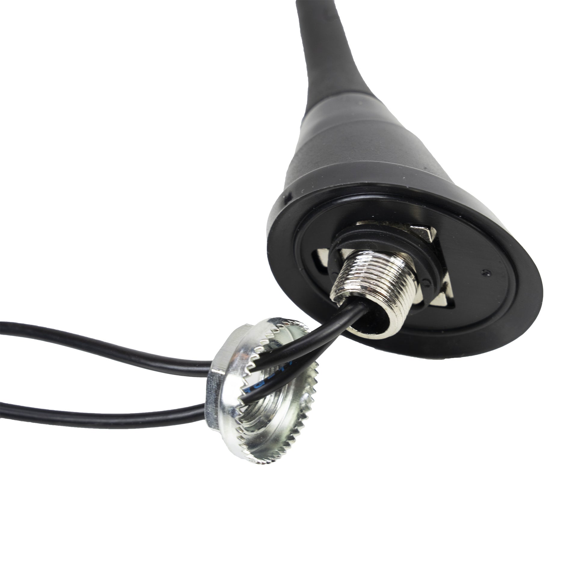 Antena CB PNI Duplex 2000 CB-FM, 26-28MHz (CB), 87-108MHz (FM), cablu CB si cablu FM 5 metri, fibra de sticla, lungime 490 mm