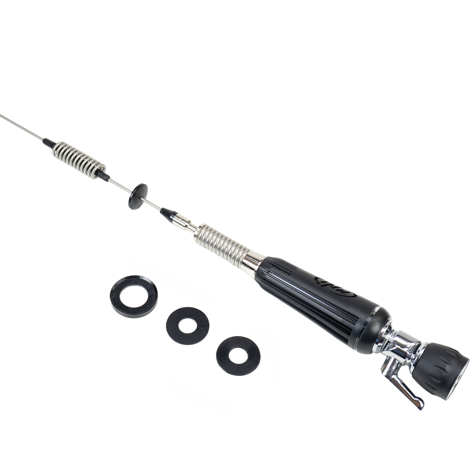 Antena CB PNI LED 850 rabatabila, 85 cm, 26-28 MHz, 300 Watt, ilumineaza in timpul emisiei, tip filet PL, fara accesorii