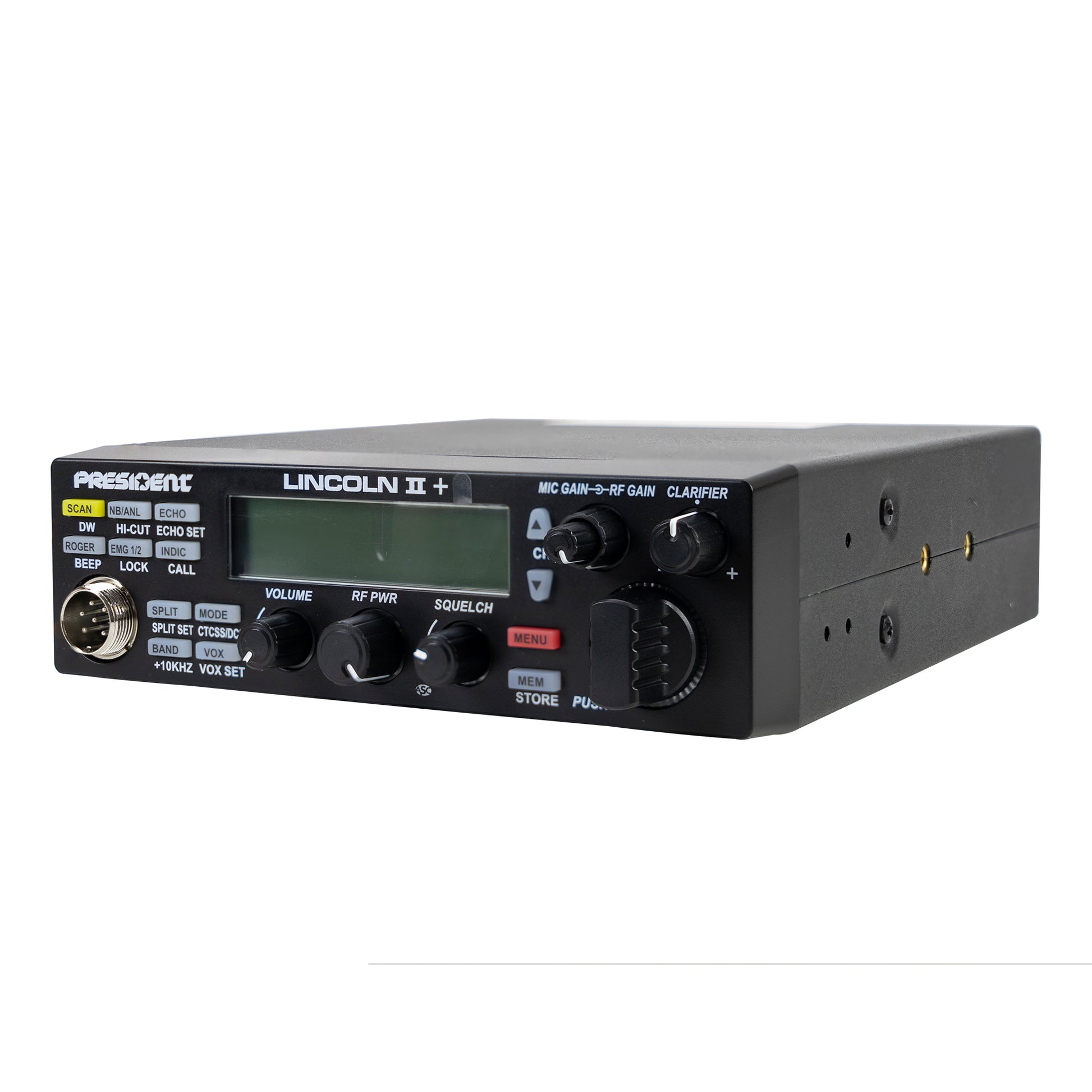 Statie radioamatori President LINCOLN II + ASC 10/12M, Roger Beep, ANL, NB, Hi-Cut Filter, AM-FM-USB-LSB-CW, Programabila, 12V
