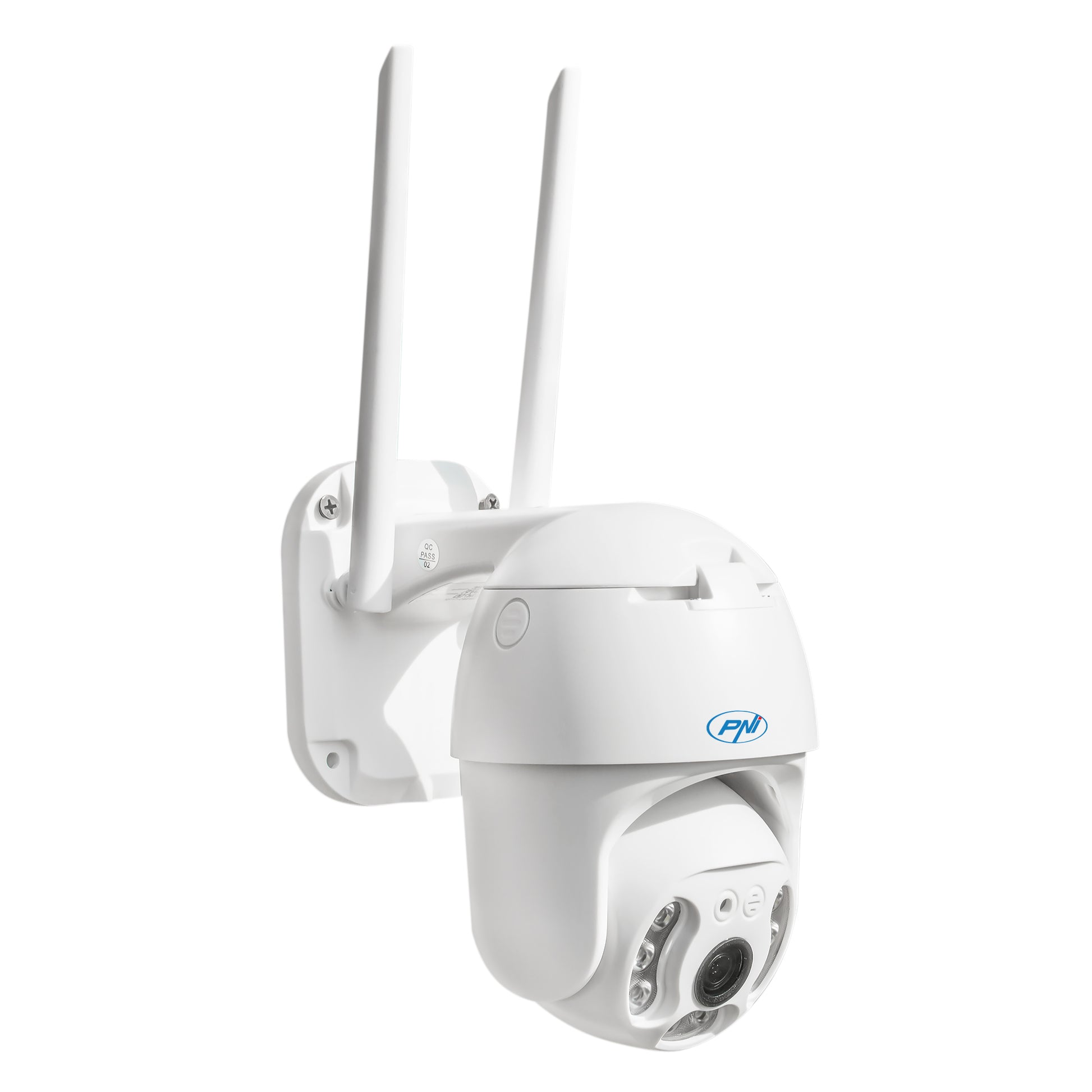 Camera supraveghere video PNI IP65 live PTZ 5MP, GSM 4G, slot card micro SD, detectie miscare, detectie silueta umana, de exterior IP66, LED-uri IR si LED-uri albe