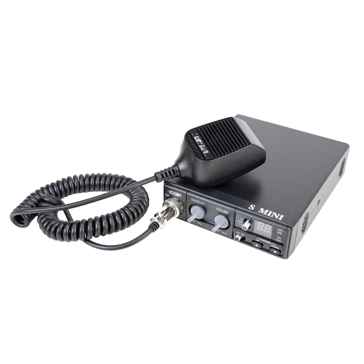 Statie radio CB CRT S Mini Dual Voltage, 12/24V, 4W, cu ASQ, AM-FM