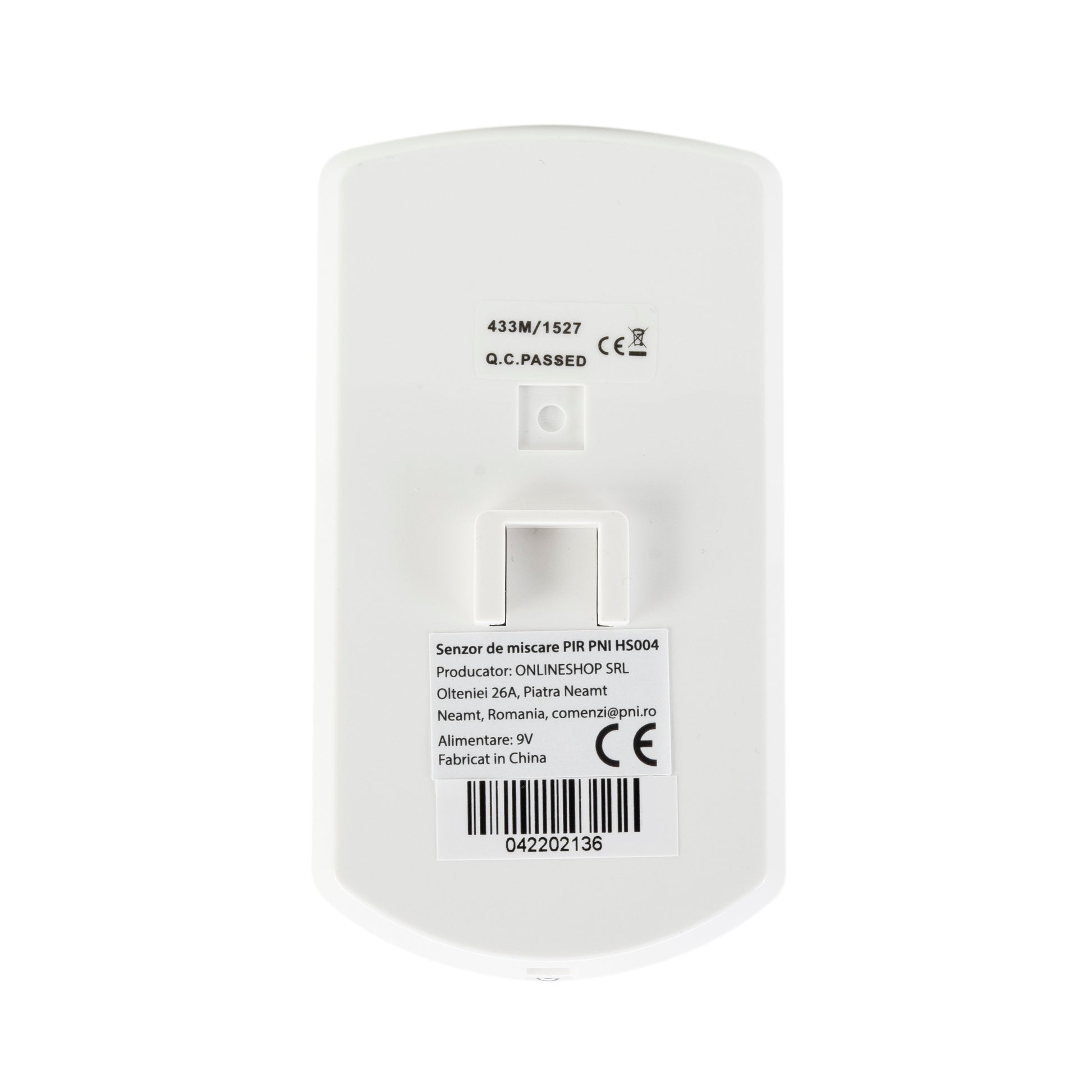 Senzor de miscare PIR PNI SafeHouse HS004, pentru sisteme de alarma wireless, cu imunitate la animale, sensibilitate reglabila