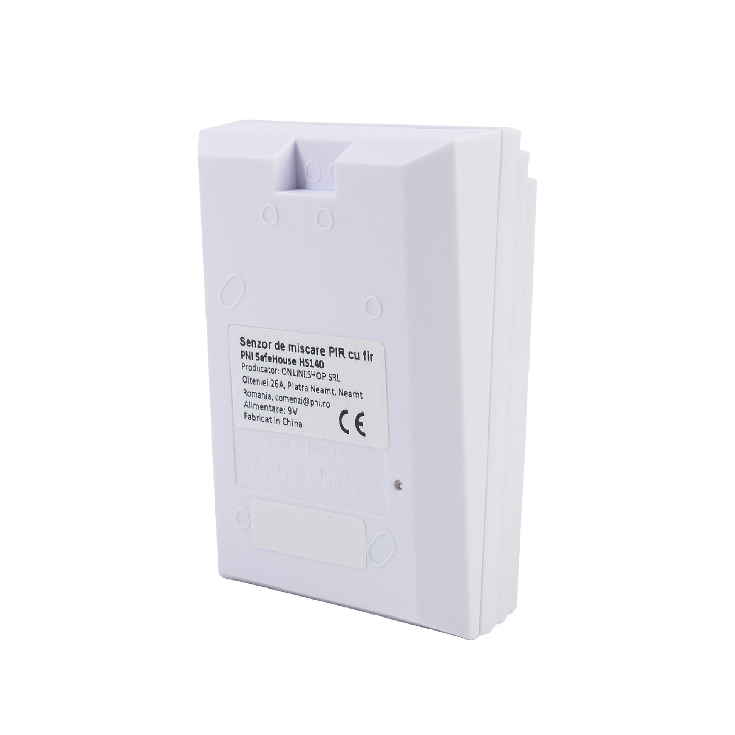 Senzor de miscare PIR cu fir PNI SafeHouse HS140 pentru sisteme de alarma compatibil cu PNI HS600 si PNI HS650