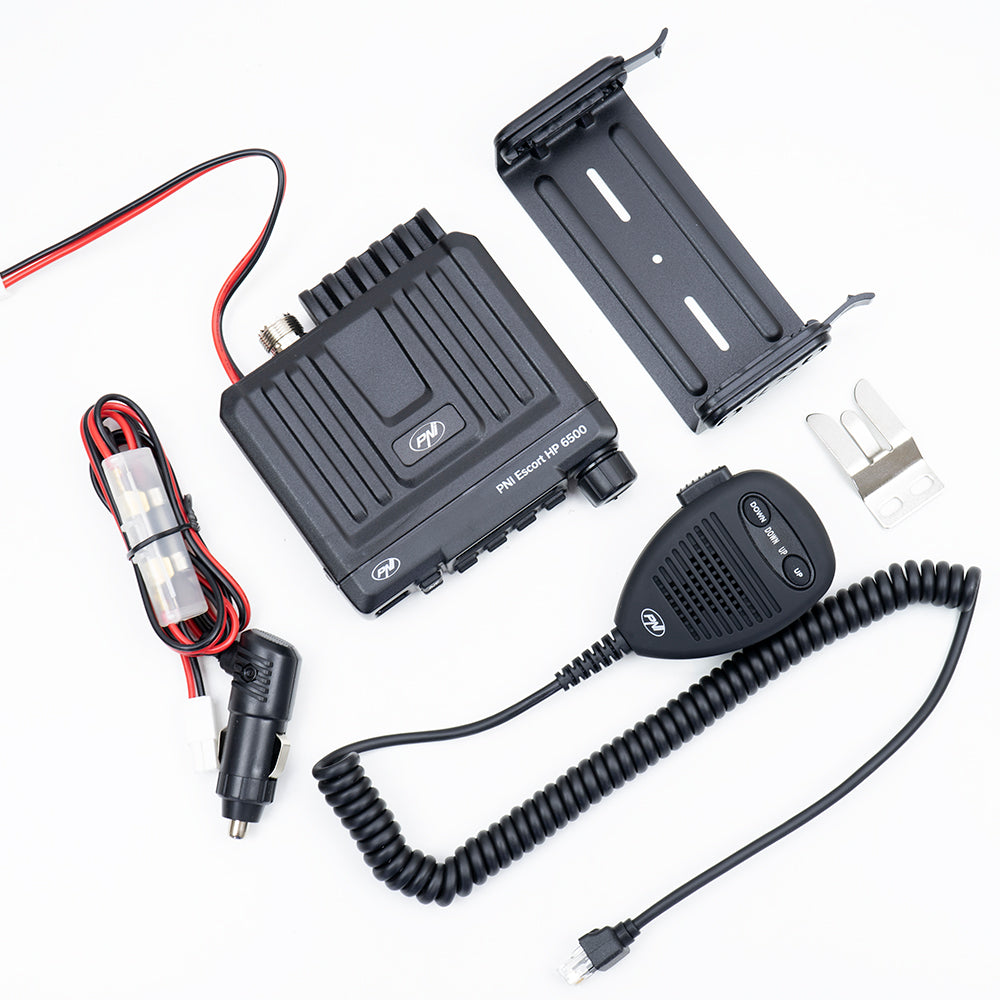 Statie radio CB PNI Escort HP 6500 Echo, 12V, RF Gain, ASQ, cu modul de ecou si roger beep inclus