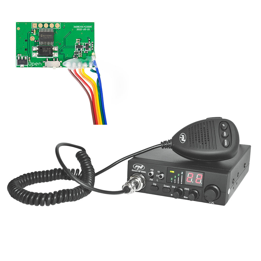 Kit Statie radio CB PNI Escort HP 8000L si Modul de ecou si roger beep PNI ECH01