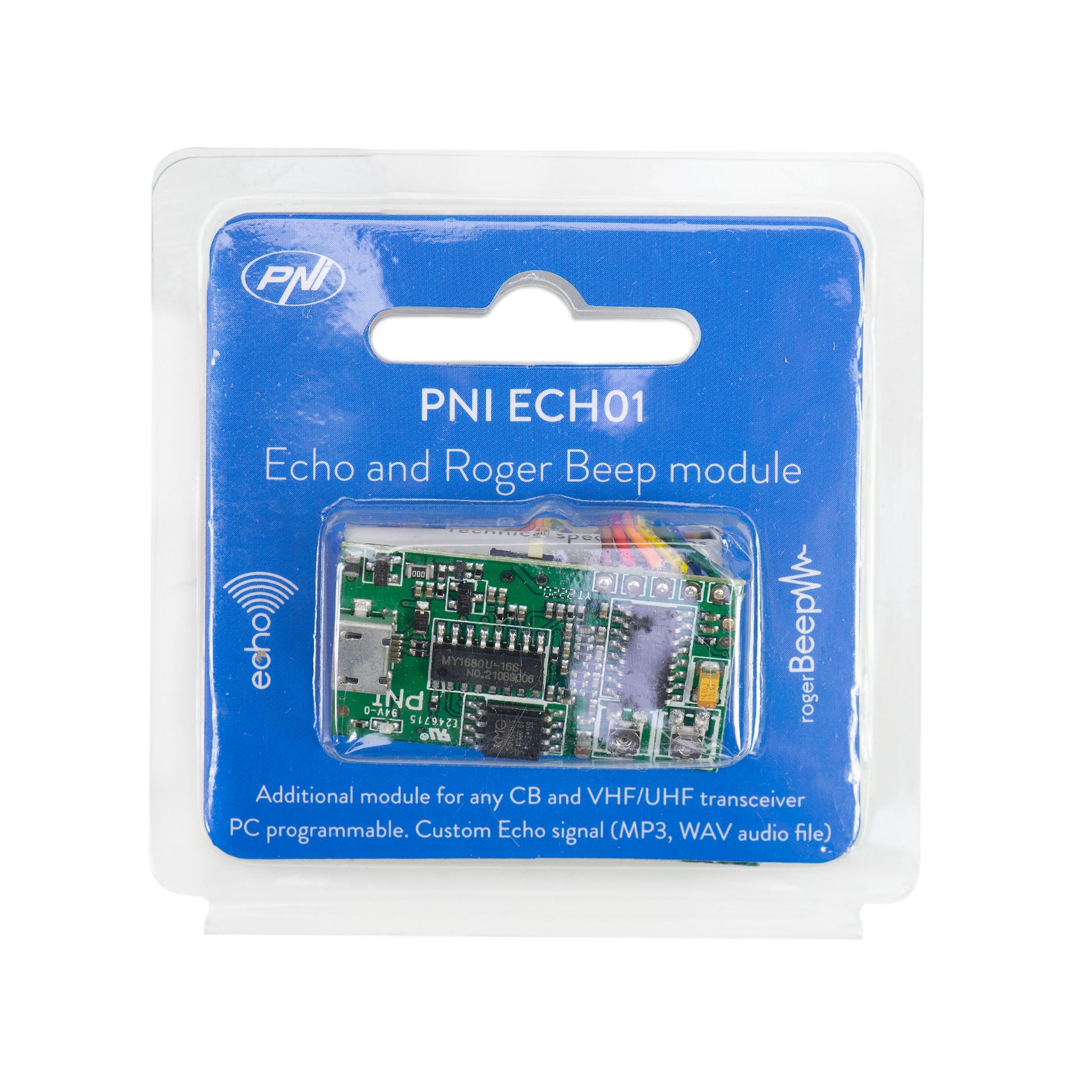 Statie radio CB PNI Escort HP 6550 cu PNI ECH01 instalat, multistandard, 4W, AM-FM, 12V, ASQ, cu modul de ecou