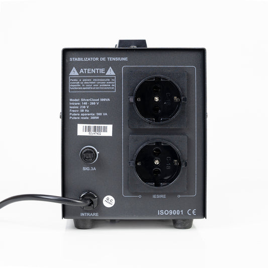 Stabilizator de tensiune SilverCloud 500VA 300W 2.3A
