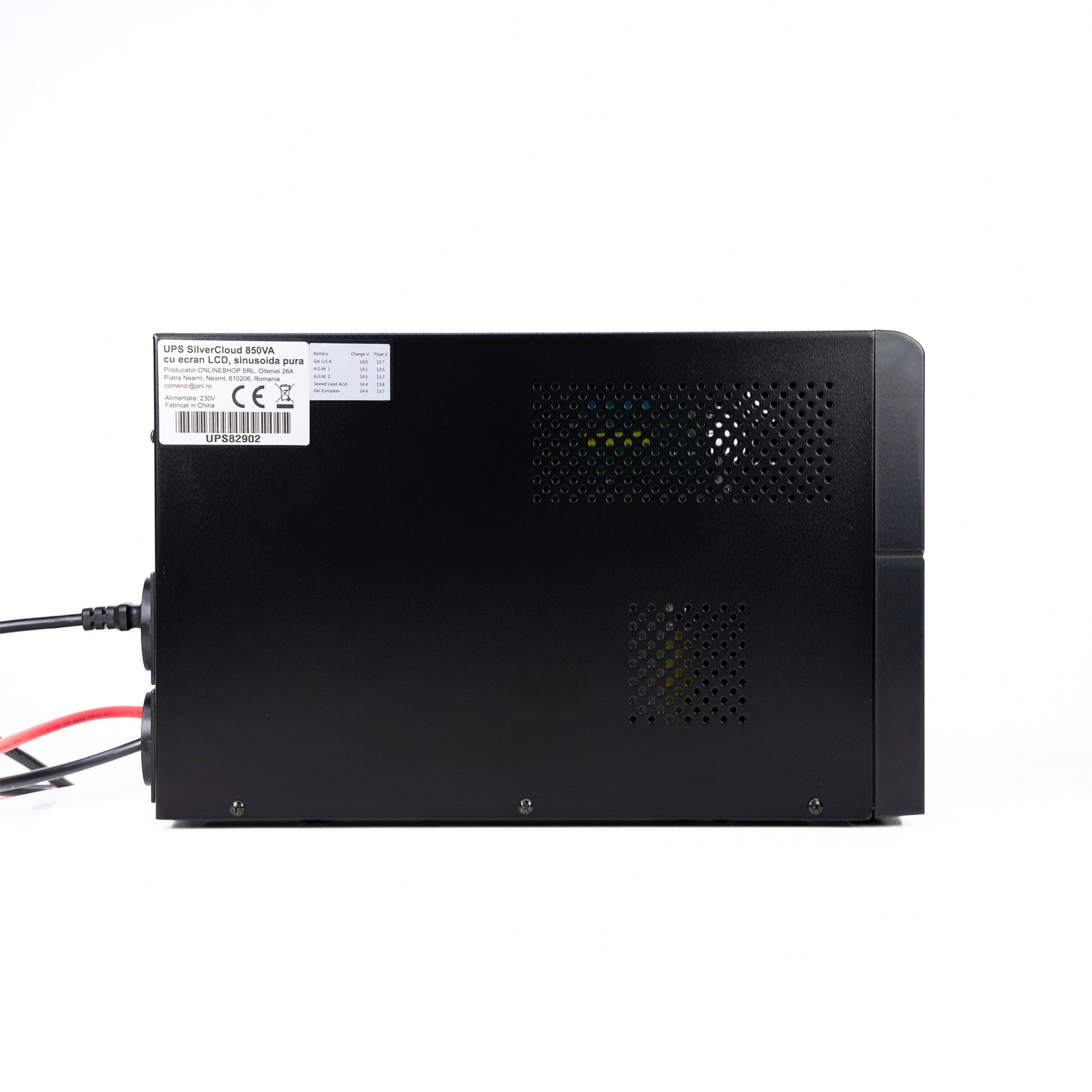 UPS SilverCloud 850VA cu ecran LCD sinusoida pura pentru centrale termice