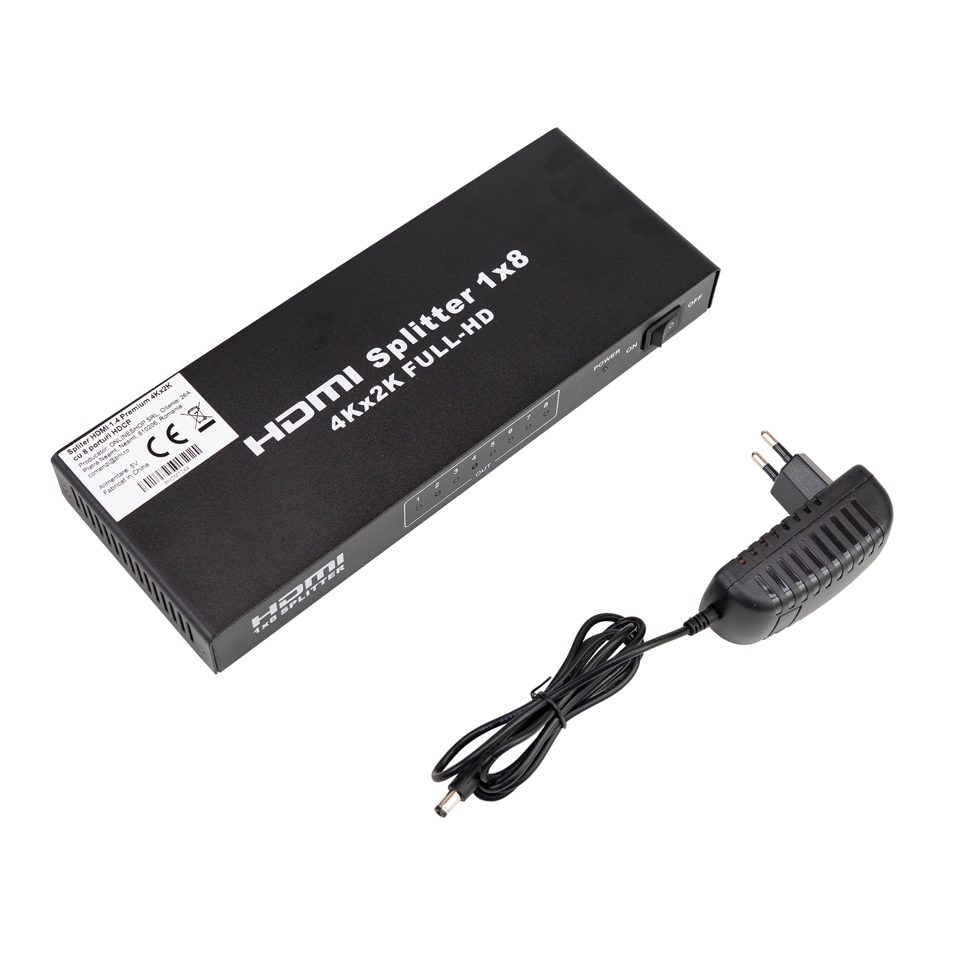 Spliter HDMI 1.4 Premium cu 8 porturi HDCP 4Kx2K