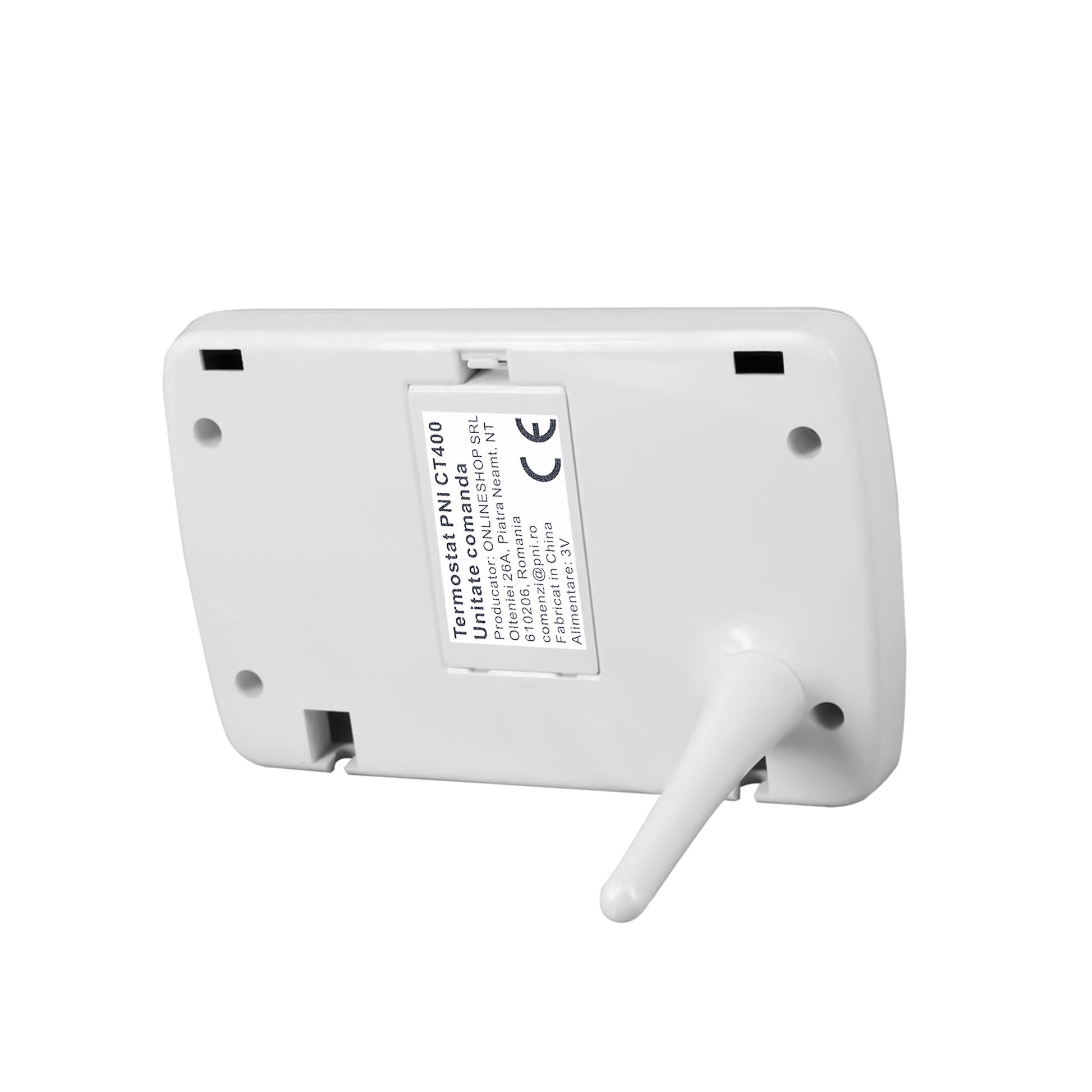 Termostat inteligent PNI CT400 fara fir, cu WiFi, controleaza 1 centrala si 2 zone diferite, parter etaj prin Internet, pentru centrale termice, pompe, electrovalve, APP TuyaSmart, histerezis 0.2 grade C, controleaza 2 grupuri de pompare prin 2 switch-uri
