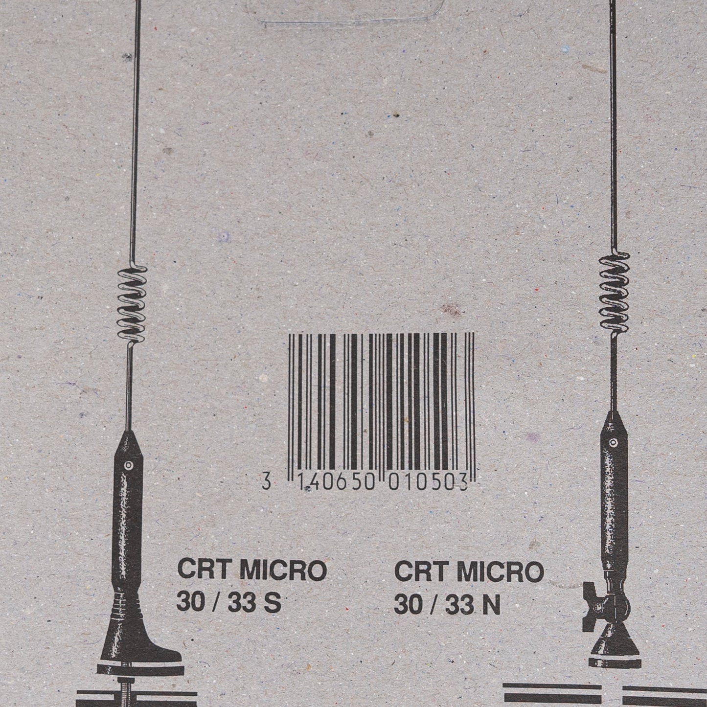 Antena CB CRT MICRO 30/33N 2BR, 26-28MHz, lungime 380 mm