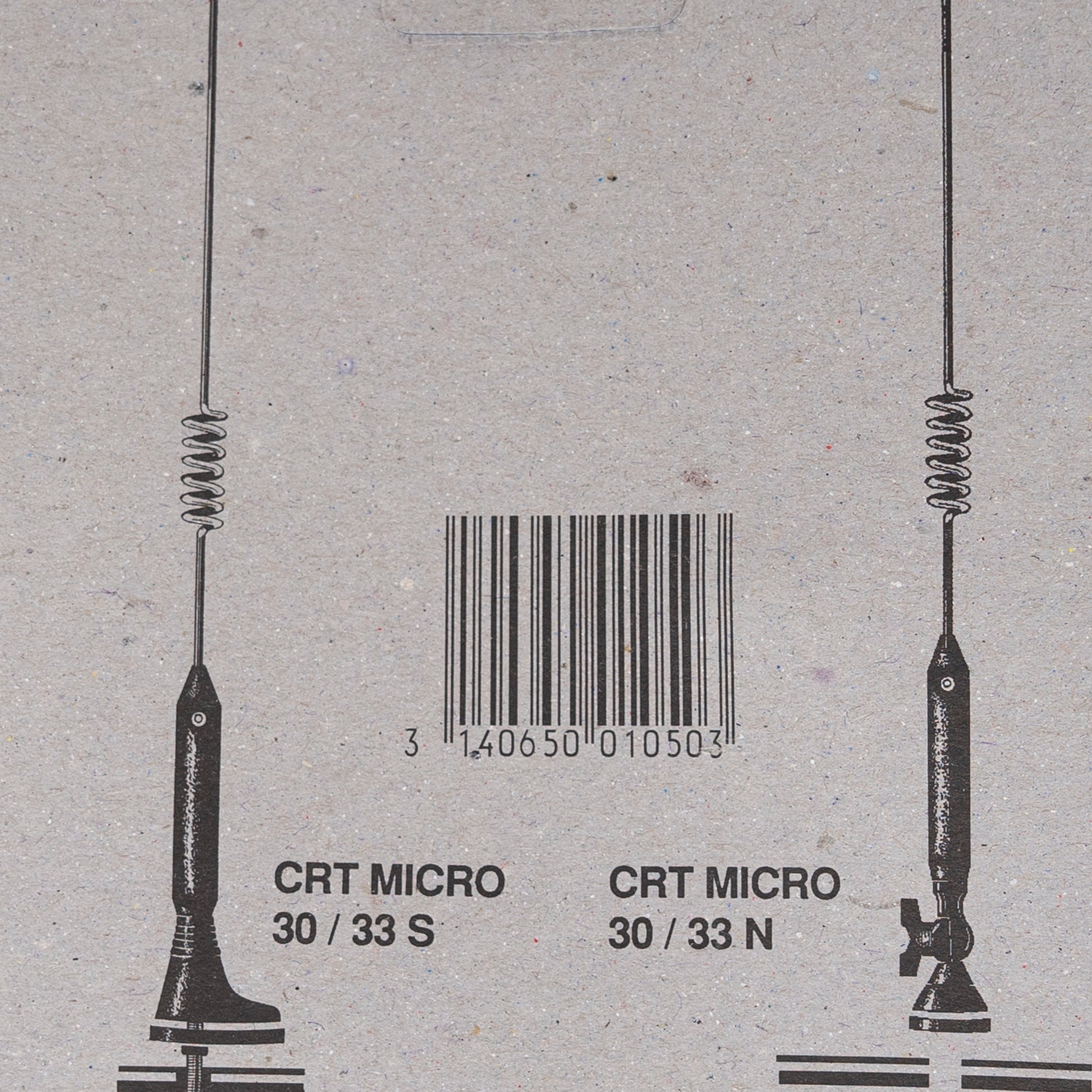 Antena CB CRT MICRO 30/33N 2BR, 26-28MHz, lungime 380 mm