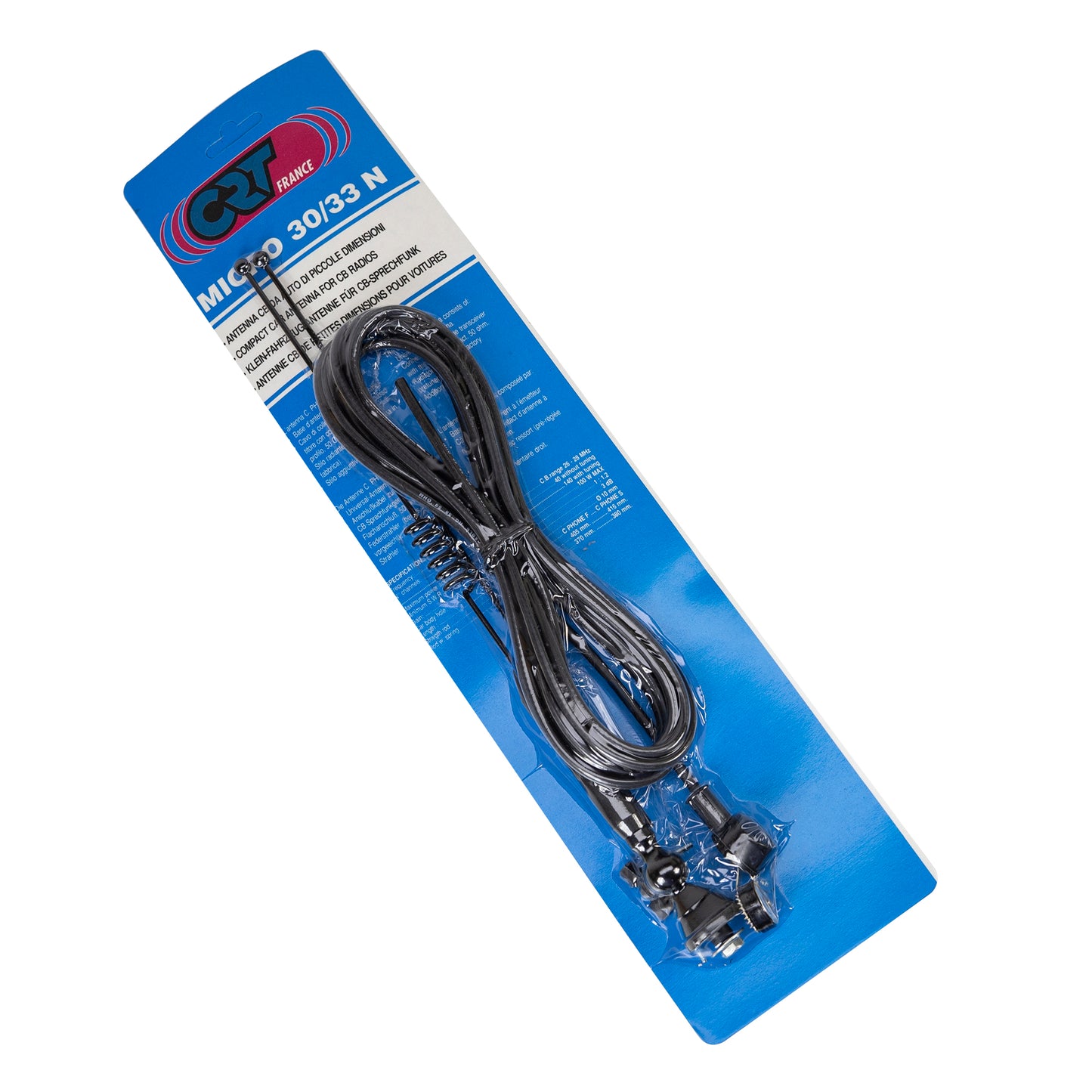 Antena CB CRT MICRO 30/33N 2BR, 26-28MHz, lungime 380 mm