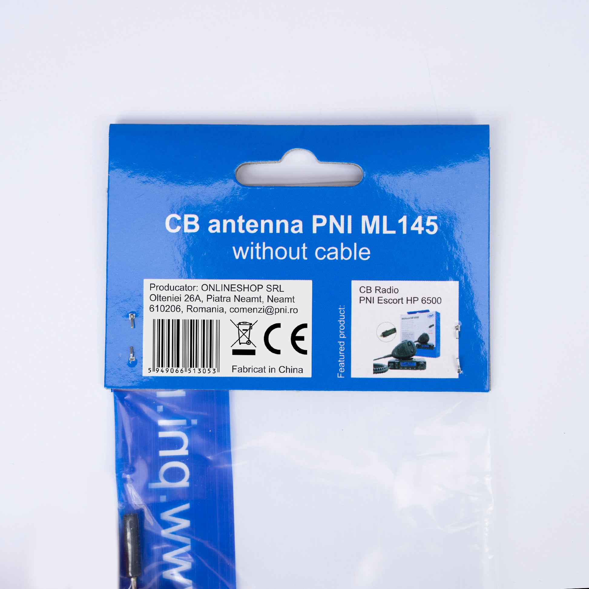 Antena CB PNI ML145, lungime 145 cm, 26- 28 MHz, 400W, fara cablu