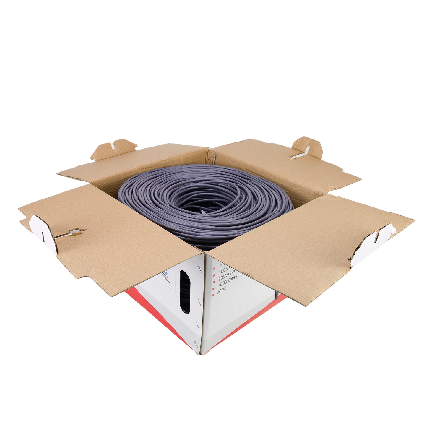 Cablu FTP CAT6 PNI F06 cu 4 perechi pentru internet 1 Gigabit si sisteme de supraveghere Rola 305m