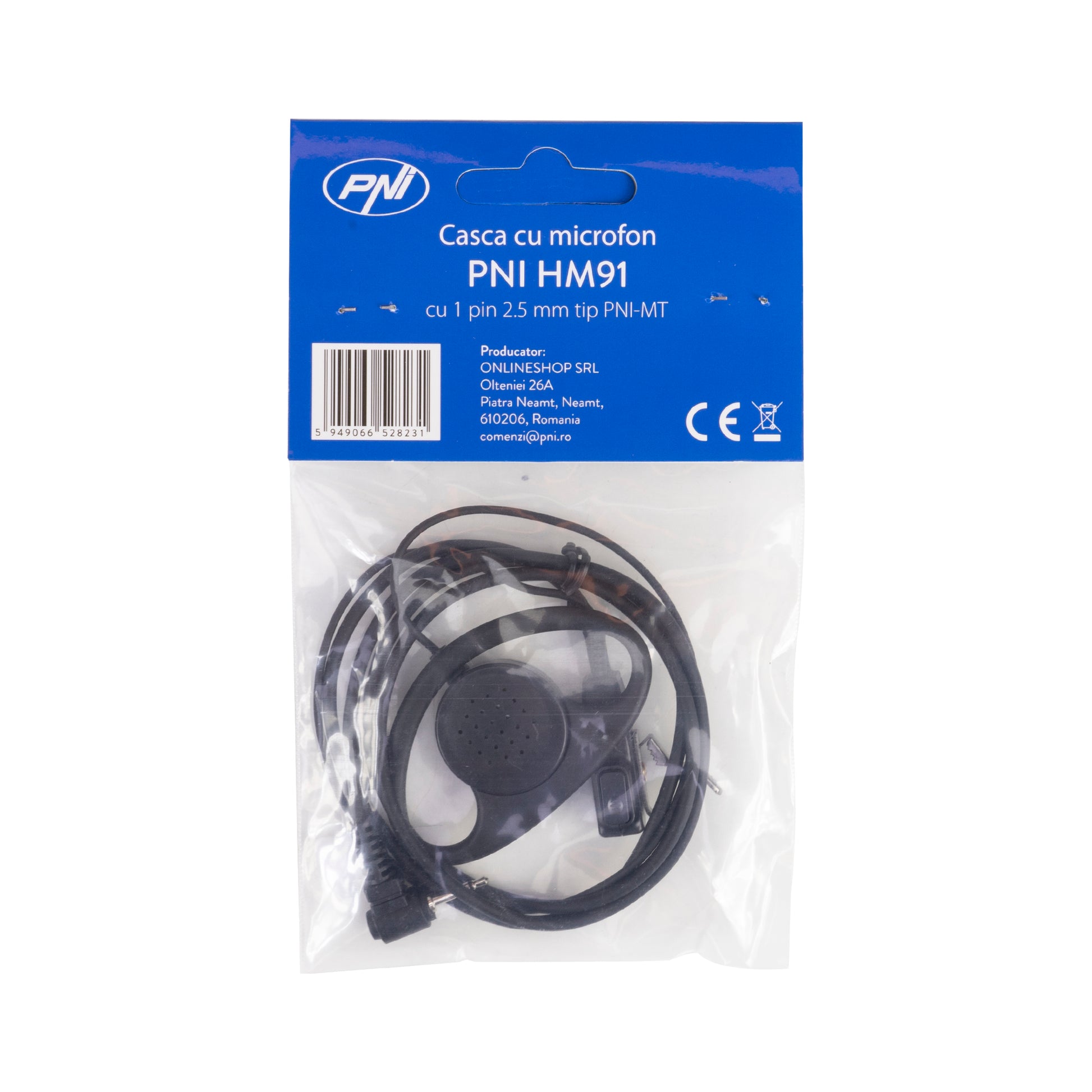 Casca cu microfon PNI HM91 cu 1 pin 2.5mm PNI-MT