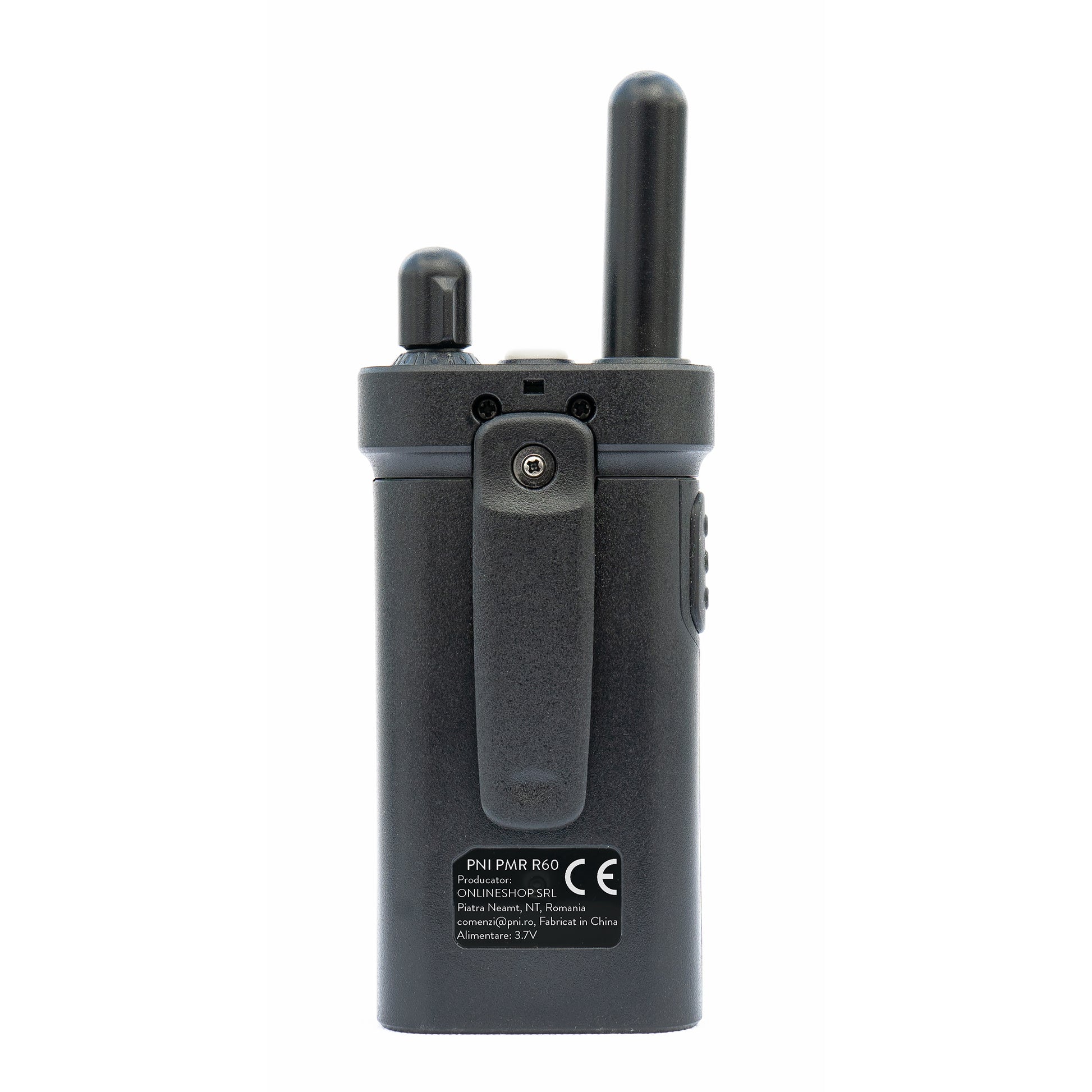 Statie radio portabila PNI PMR R60 446MHz, 0.5W, 16 canale programabile, 16 PMR si tonuri 50 CTCSS si 104 DCS, Scan, blocare taste, SOS, Monitor, acumulator 1200mAh