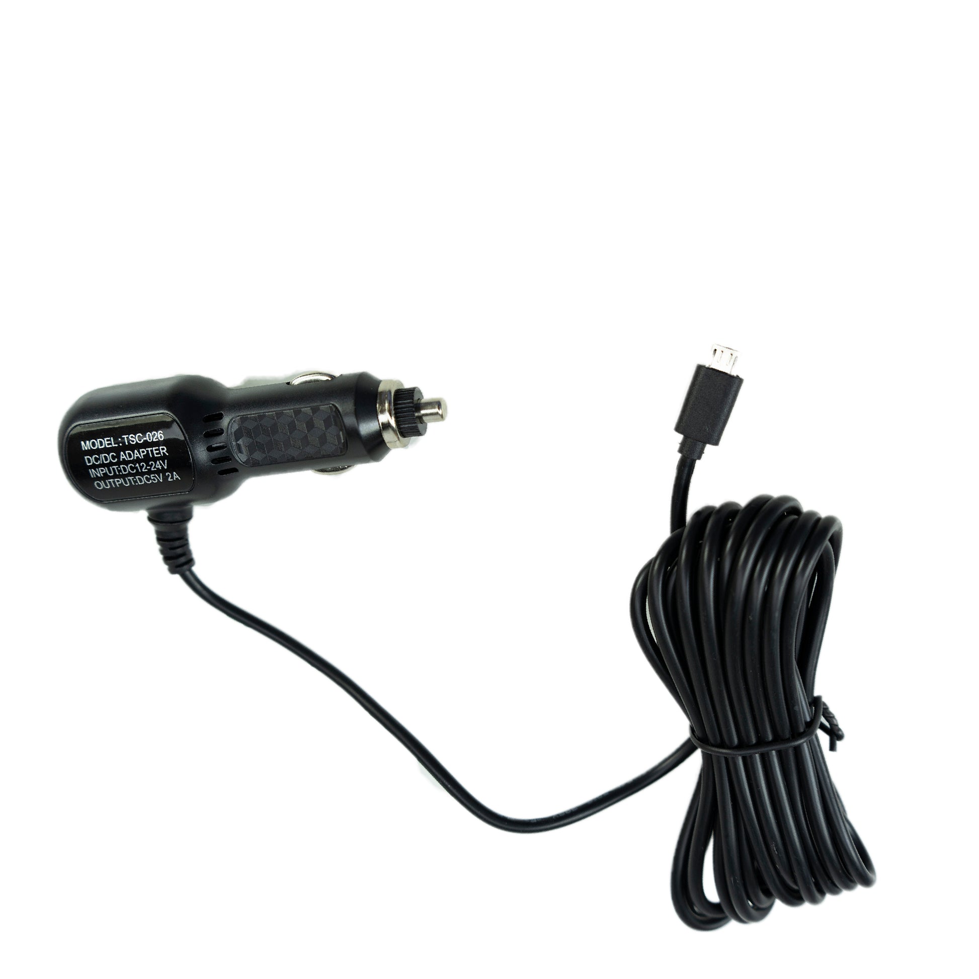 Incarcator auto PNI cu mufa micro USB 12V/24V - 5V 1.5A pentru DVR auto, lungime cablu 3.5m