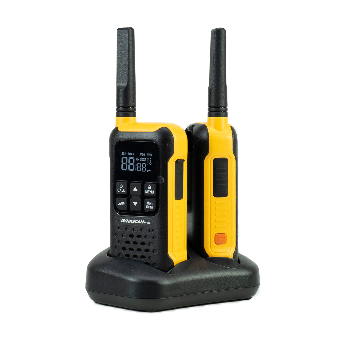 Statie radio portabila PMR PNI Dynascan F-15, 446MHz, 0.5W, 16CH, Waterproof IP67, set 2 bucati