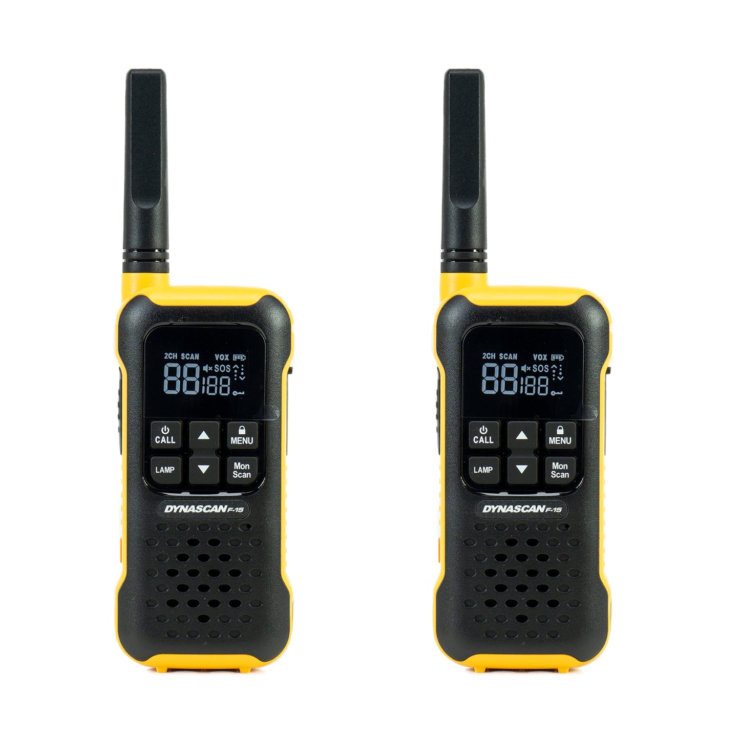 Statie radio portabila PMR PNI Dynascan F-15, 446MHz, 0.5W, 16CH, Waterproof IP67, set 2 bucati