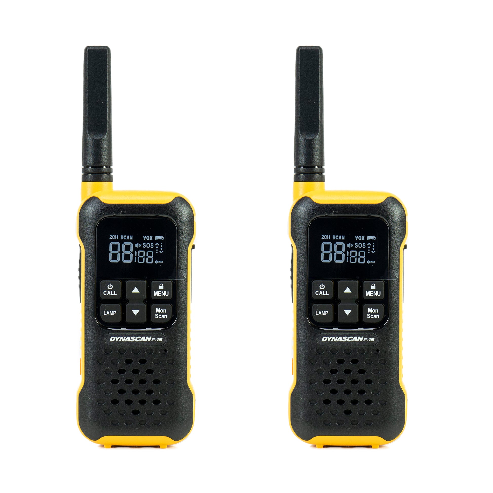Statie radio portabila PMR PNI Dynascan F-15, 446MHz, 0.5W, 16CH, Waterproof IP67, set 2 bucati