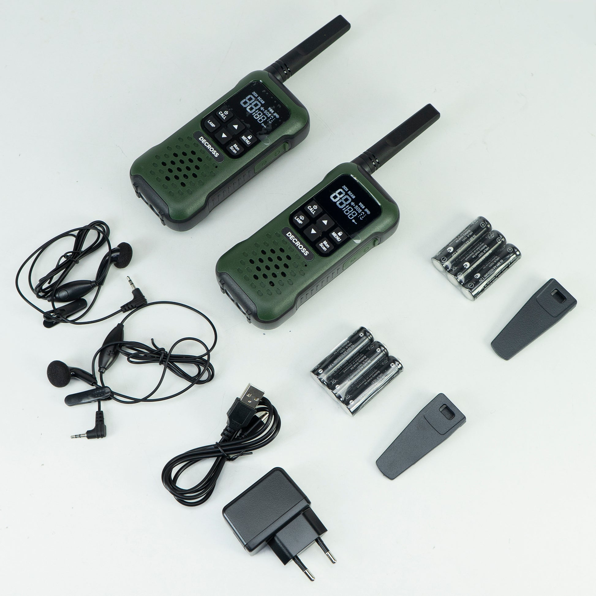 Statie radio portabila PMR PNI Decross DC93, 446MHz, 0.5W, 16CH, Waterproof IP67, set 2 bucati
