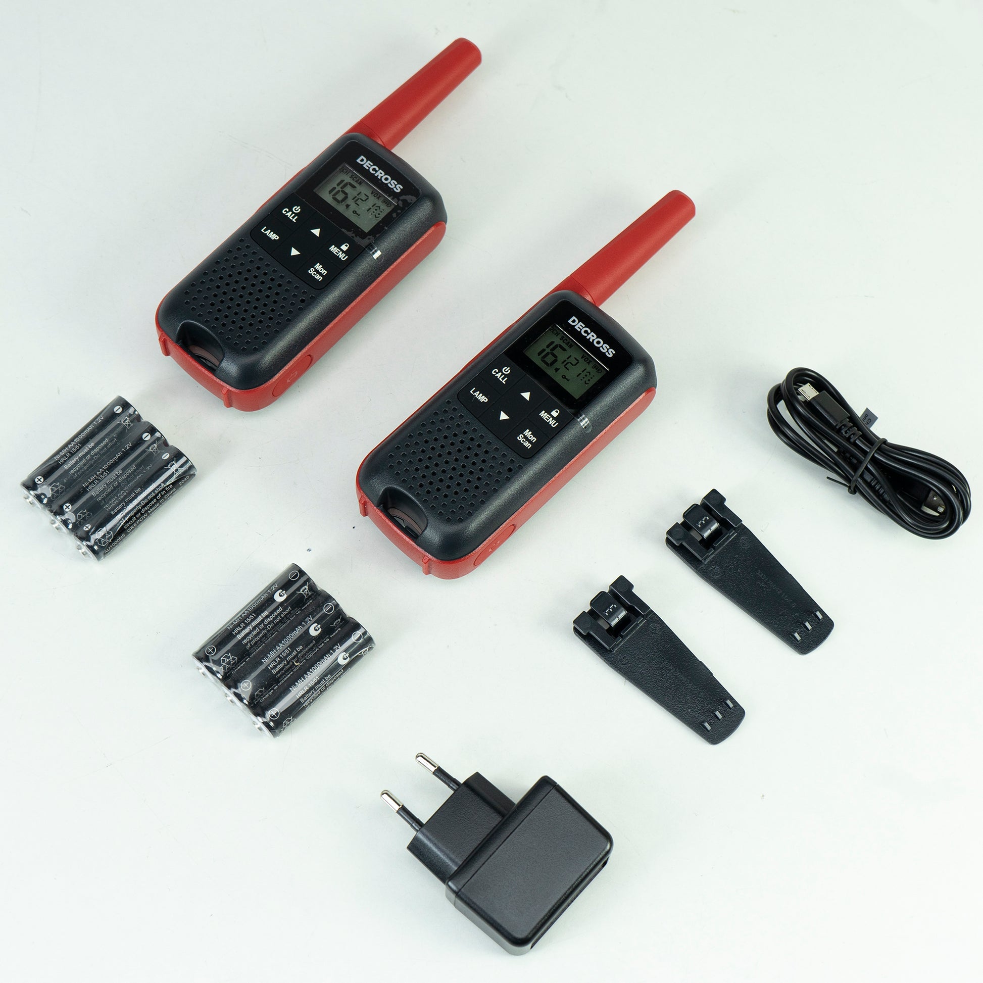 Statie radio portabila PMR PNI Decross DC63, 446MHz, 0.5W, 16CH, 1000mAh NiMH, IPx4, set 2 bucati