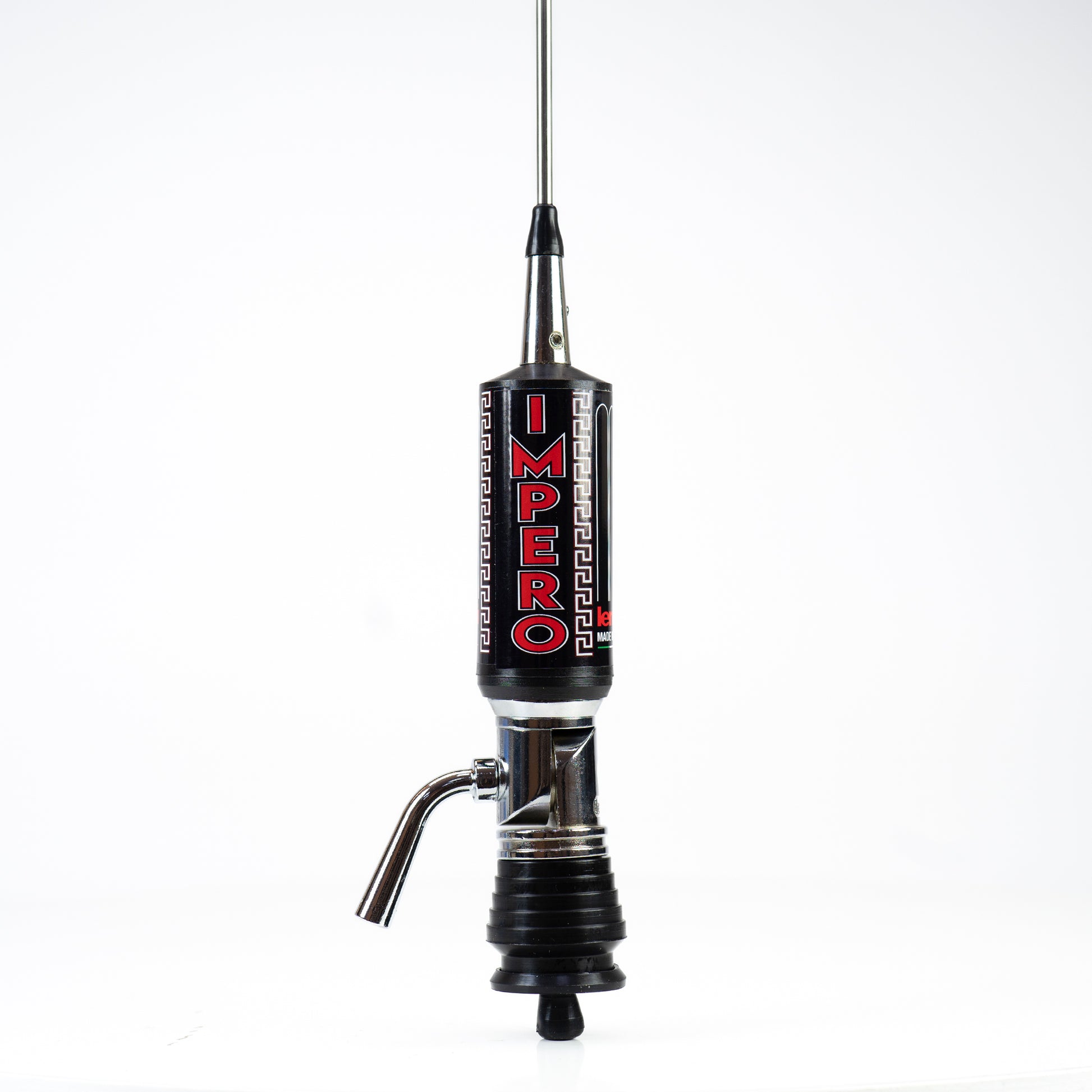 Antena CB LEMM TURBO IMPERO, Black, lungime 200 cm, castig 7dB, 26.5-28Mhz, 2500W, cablu RG58 4m, fabricata in Italia