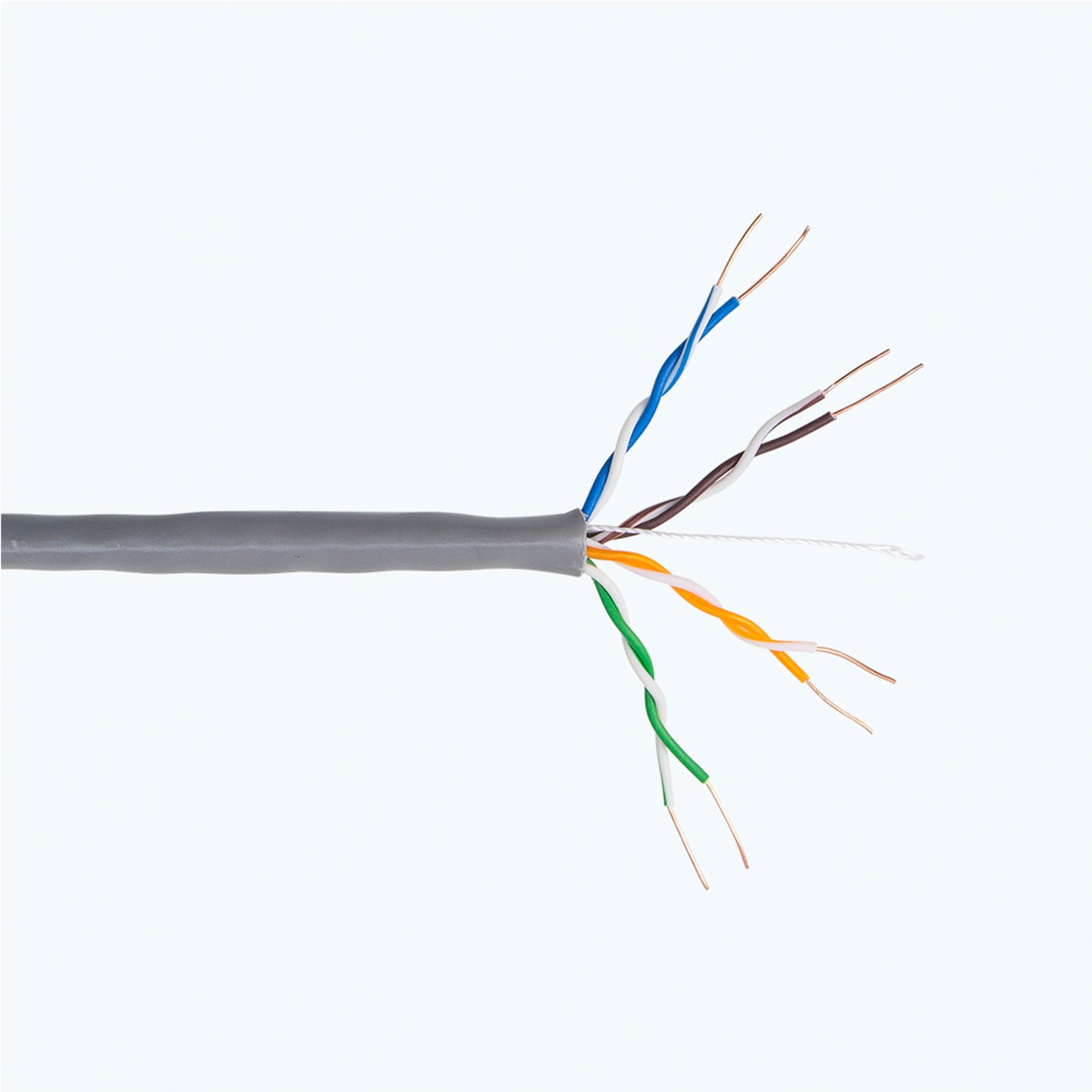 Cablu UTP CAT5e PNI U05 cu 4 perechi de fire torsadate 0.40 mm CCA, pentru internet 1 Gigabit si sisteme de supraveghere, rola 305m