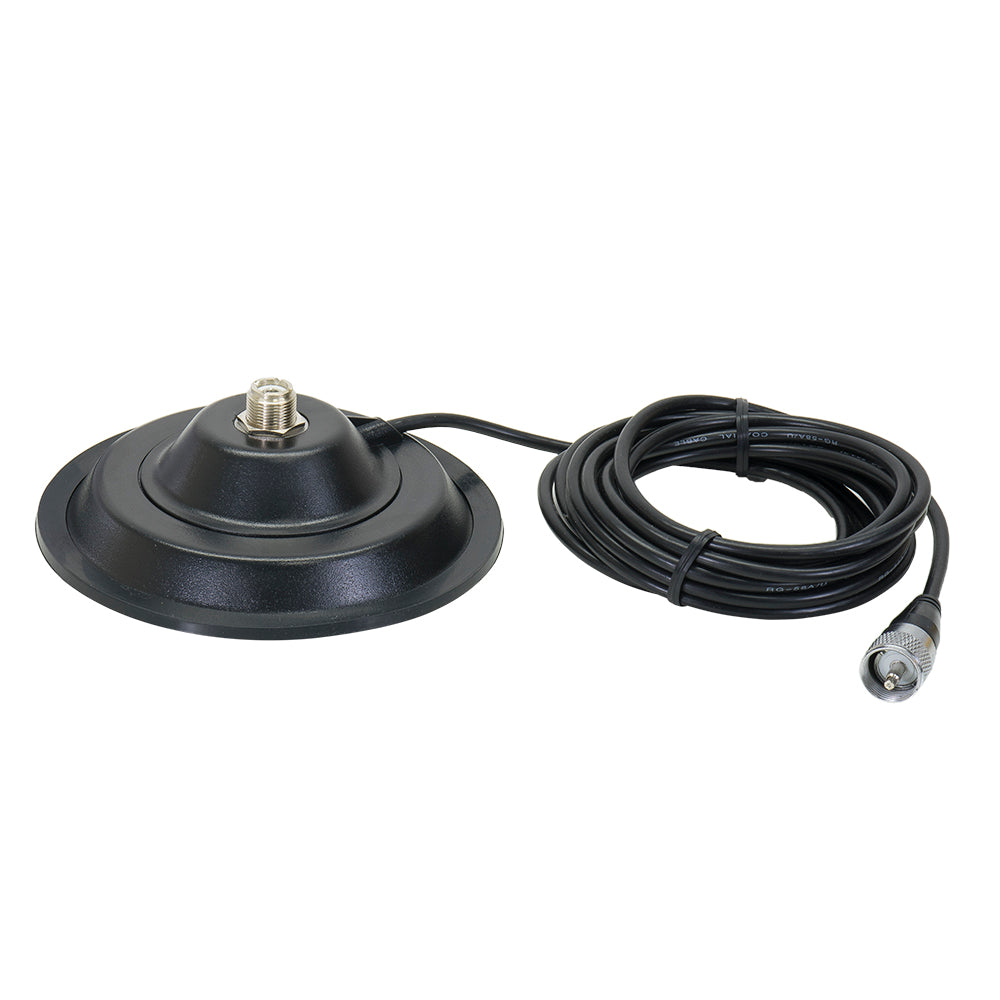 Antena CB PNI LED 850 rabatabila cu baza magnetica 145 mm, 85 cm lungime, 26-28 MHz, 300 Watt, ilumineaza in timpul emisiei, tip filet PL, fara accesorii