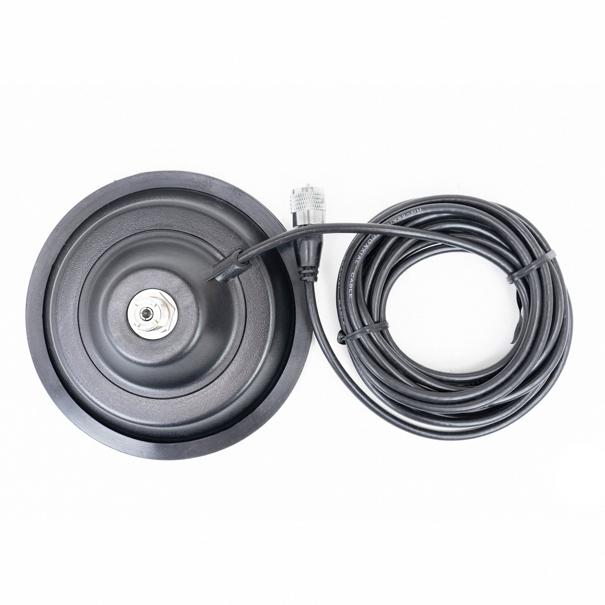 Antena CB PNI LED 850 rabatabila cu baza magnetica 145 mm, 85 cm lungime, 26-28 MHz, 300 Watt, ilumineaza in timpul emisiei, tip filet PL, fara accesorii