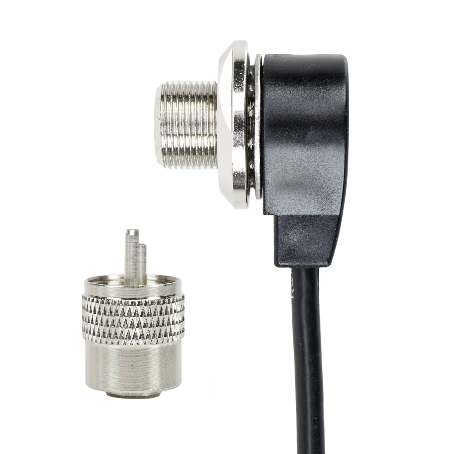 Antena CB PNI LED 850, 85 cm, 300 Watt, rabatabila ilumineaza in timpul emisiei si cablu montaj PNI T601