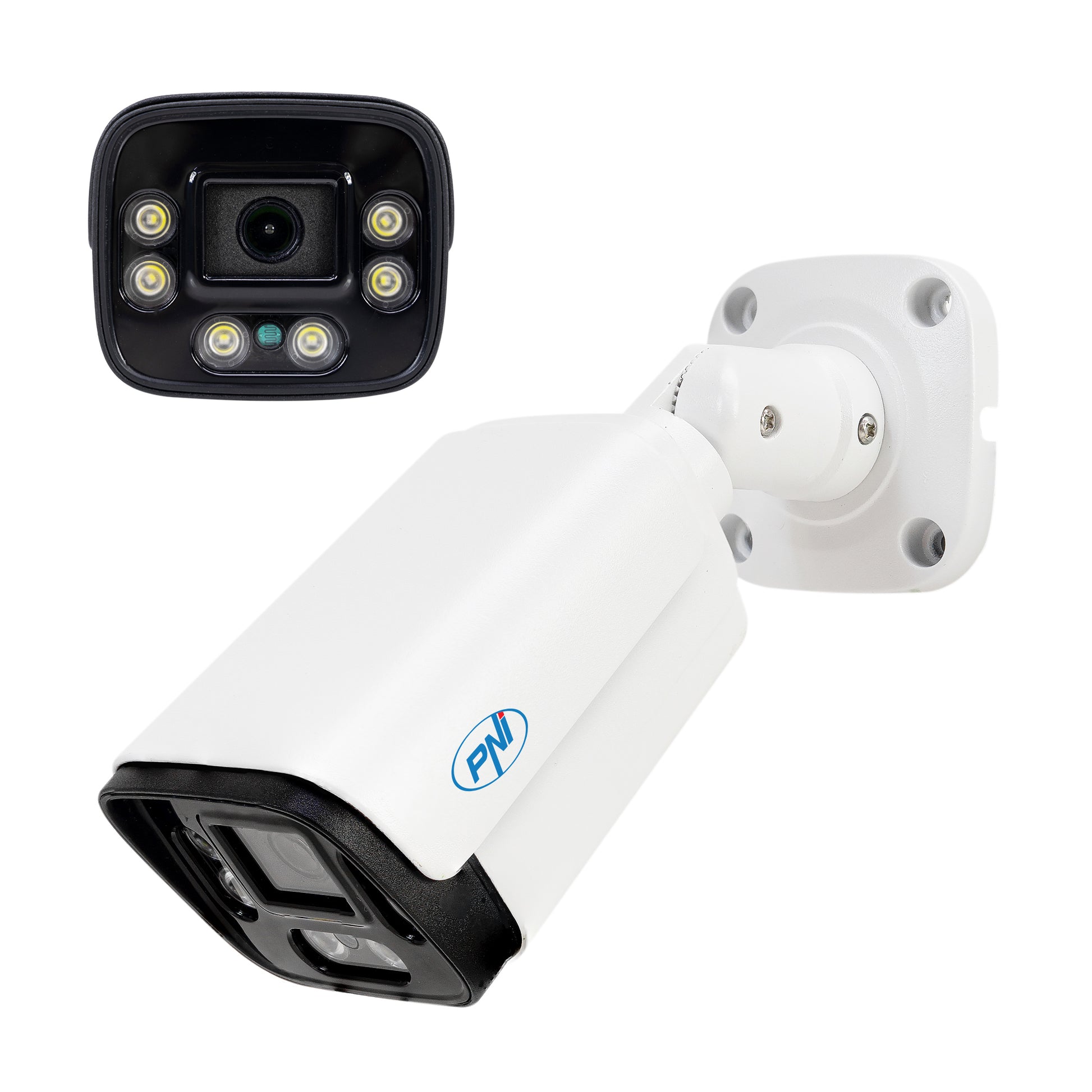 Pachet supraveghere video NVR PNI House IP716 si 16 camere PNI IP125 cu IP, 5MP