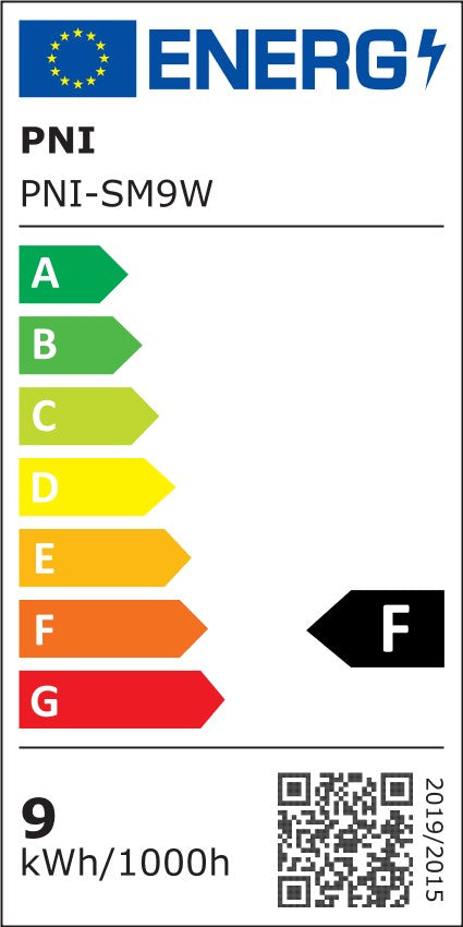 Bec inteligent PNI SmartHome SM9W LED 9w cu lumina reglabila, programabil WiFi compatibil cu Google Home, Alexa