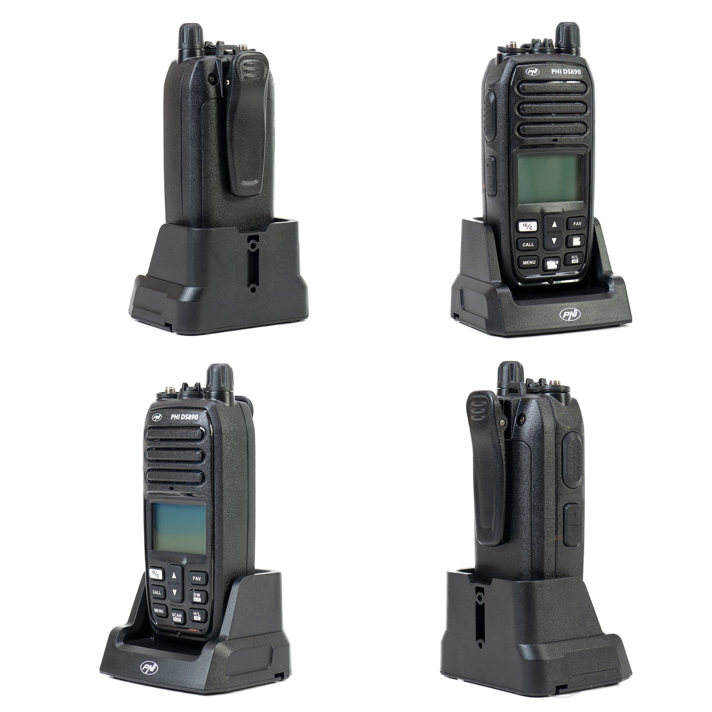 Statie radio maritima portabila PNI DS890 88 canale, 10 canale meteo, Squelch reglabil, Roger Beep, Dual Watch, Scan, Call, NRC, acumulator 1800mAh, IP67