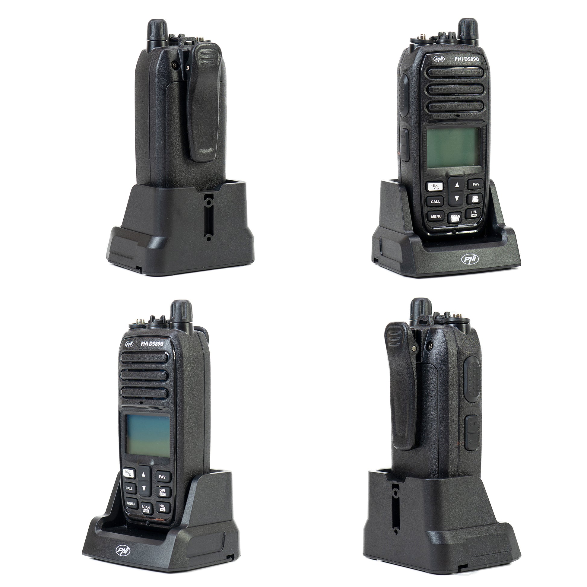 Statie radio maritima portabila PNI DS890 88 canale, 10 canale meteo, Squelch reglabil, Roger Beep, Dual Watch, Scan, Call, NRC, acumulator 1800mAh, IP67