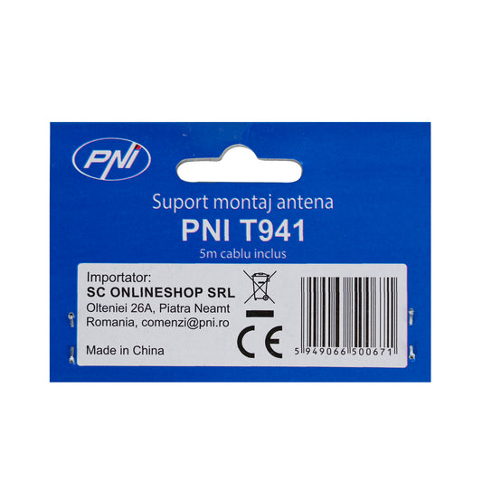 Suport montaj antena PNI T941 pe portbagaj - include cablu 5m